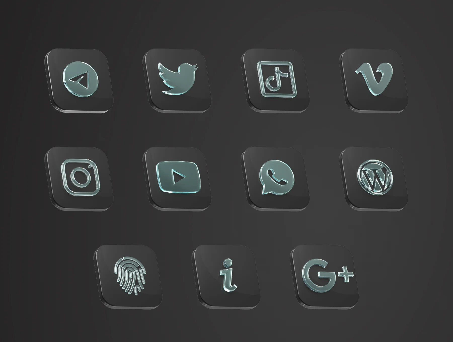 Glass Logos and Symbols 6