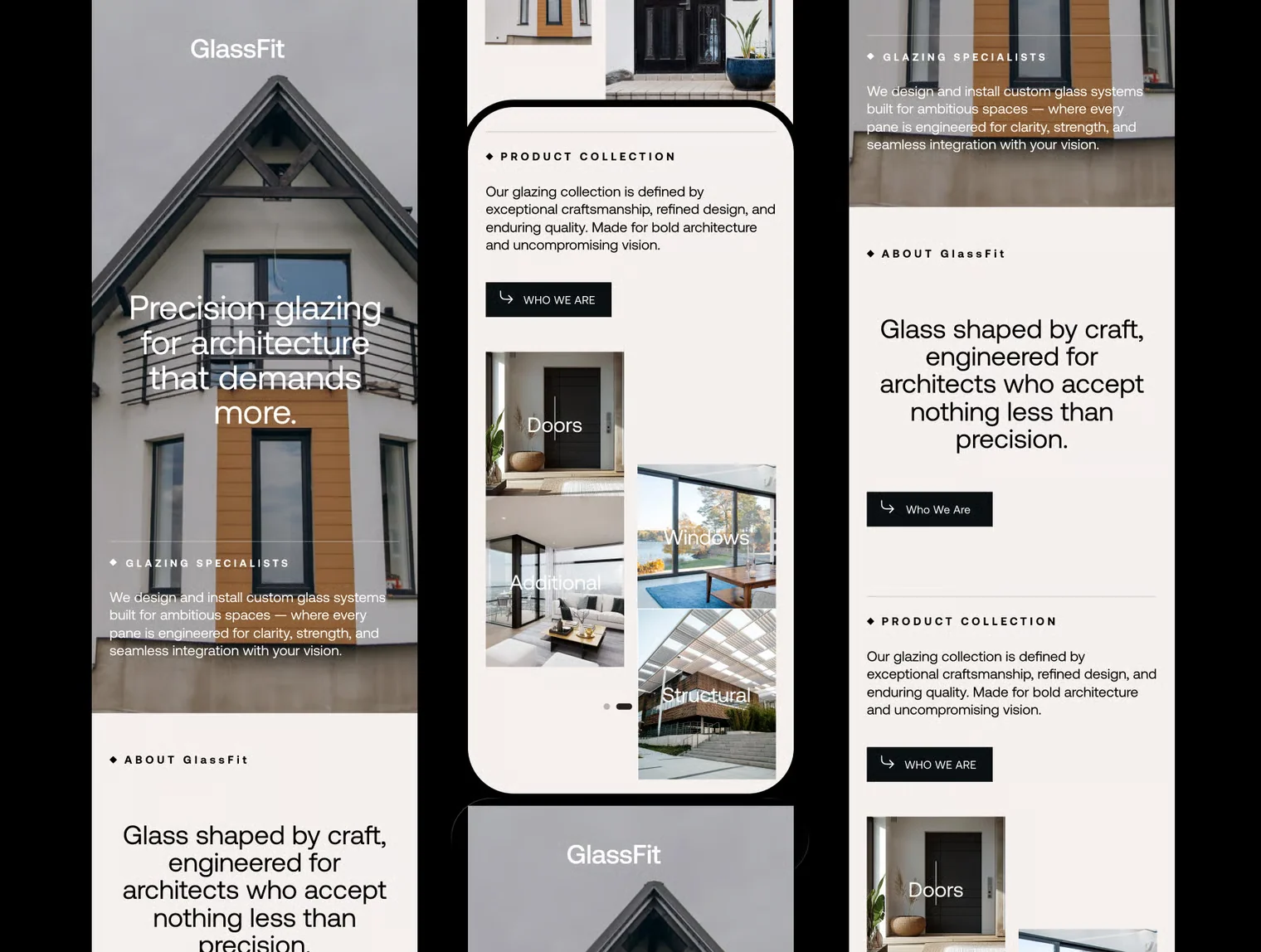 GlassFit — Glazing & Glass Construction Website UI Kit 3
