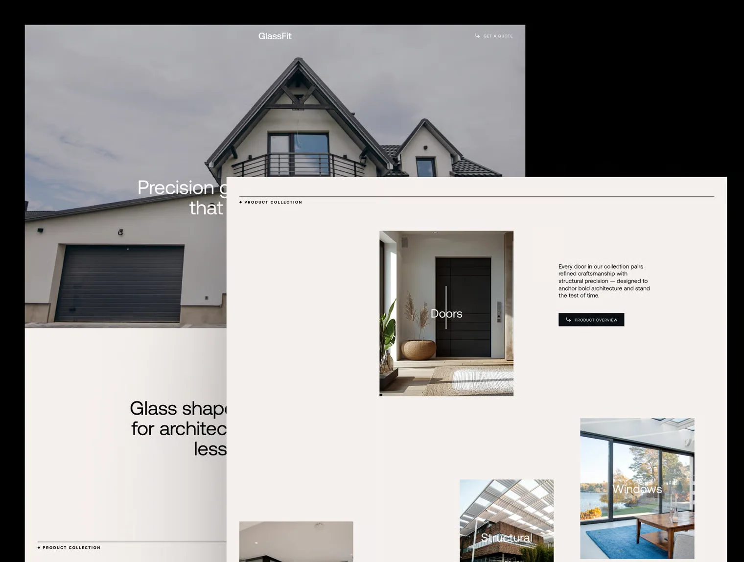 GlassFit — Glazing & Glass Construction Website UI Kit 5