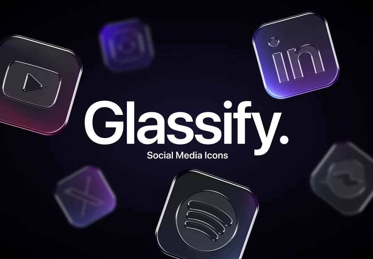 Glassify – Social Media Icons