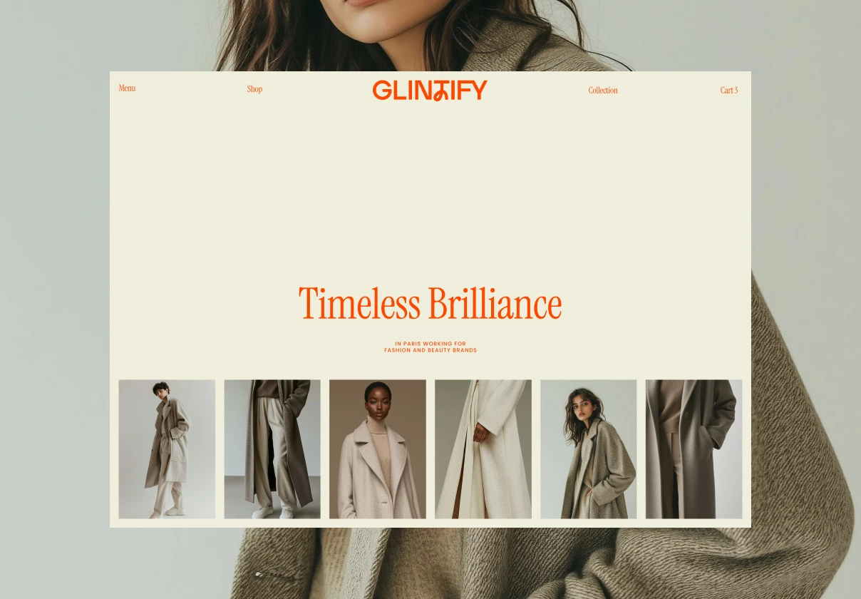 GLINTIFY - Figma website template