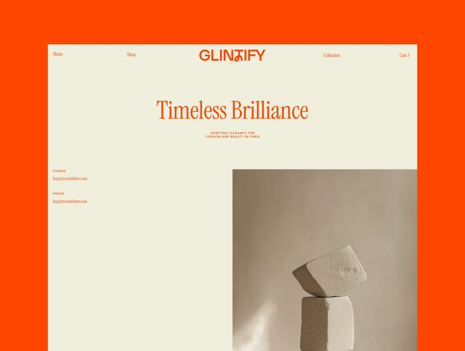 GLINTIFY - Figma website template 5