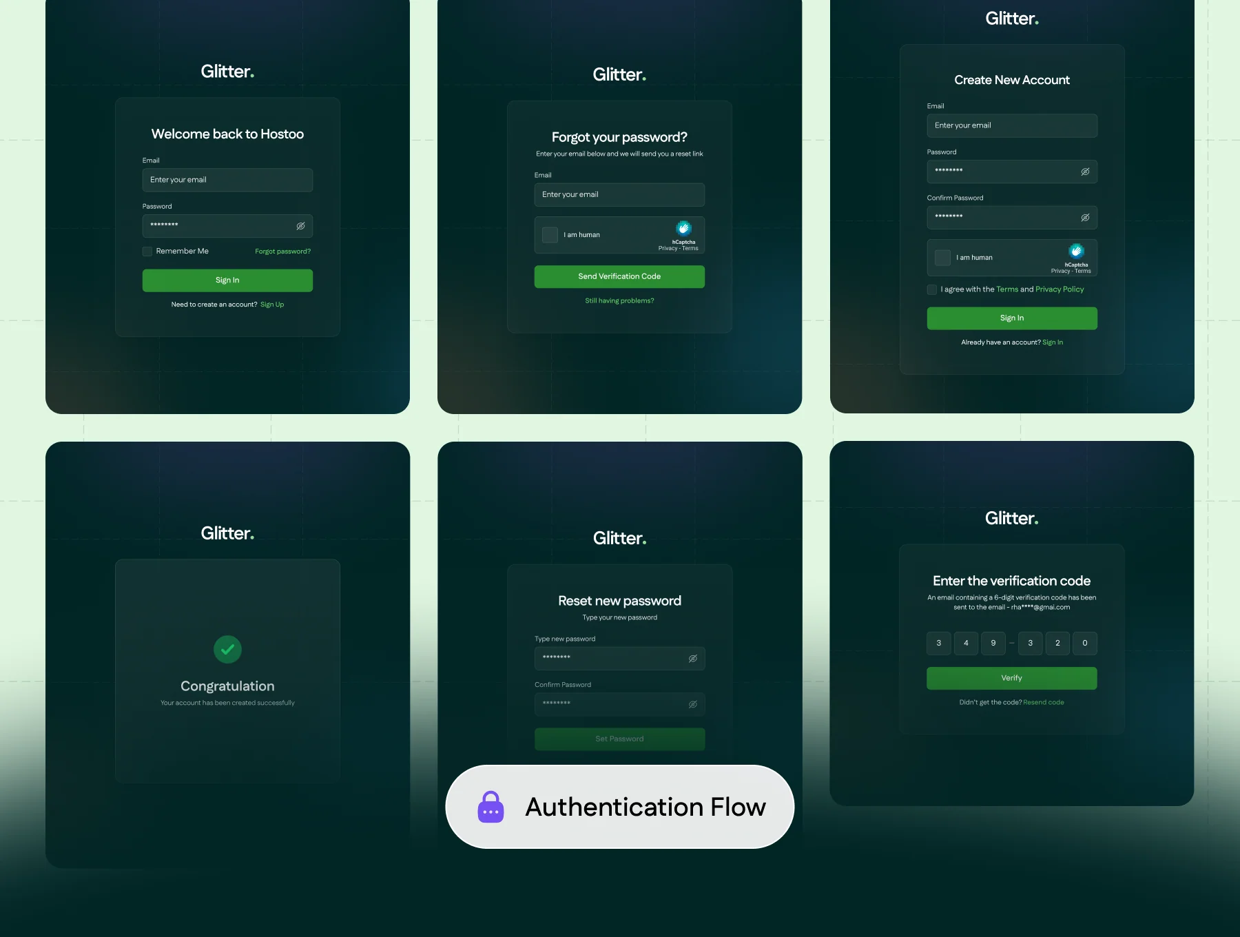 Glitter – Digital Agency Website UI Template 6