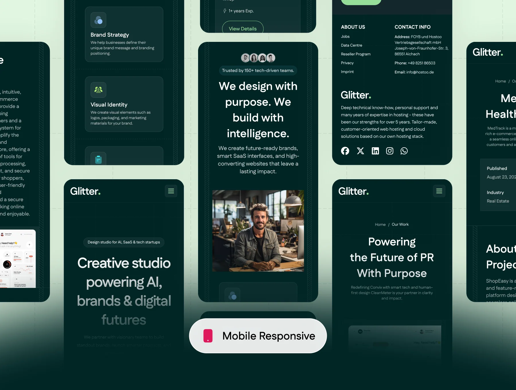 Glitter – Digital Agency Website UI Template 7