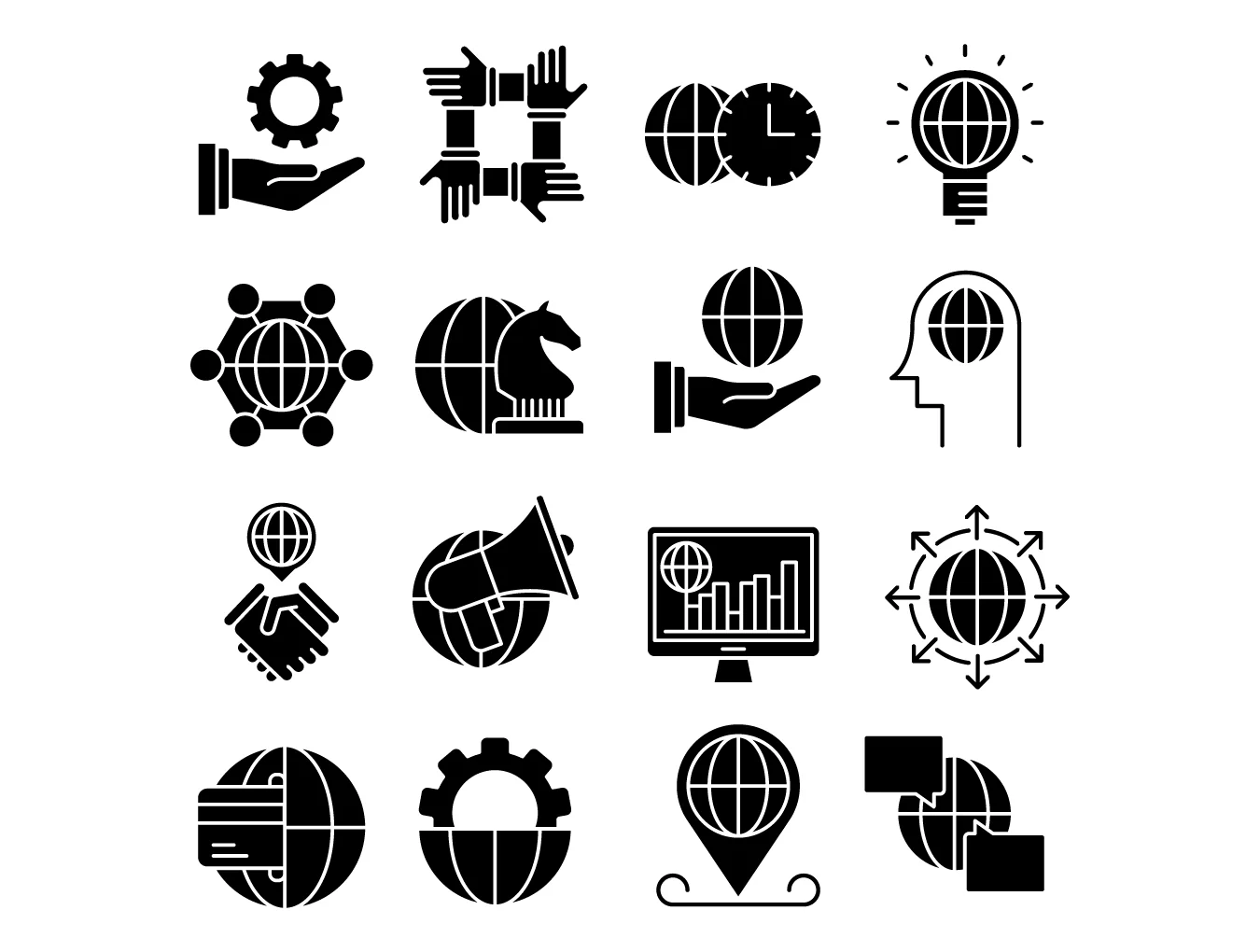 16 Global Business Icons 4