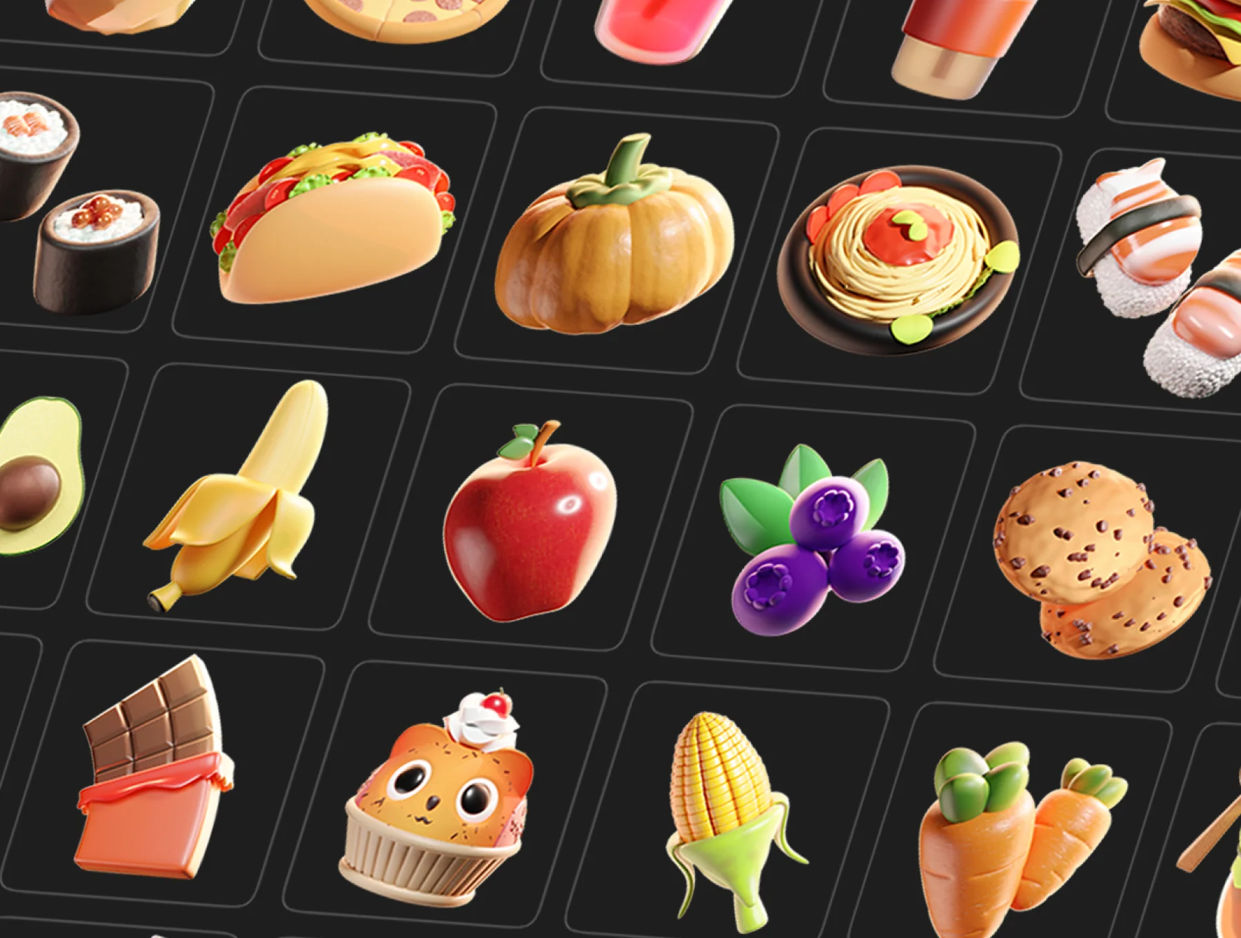 Globebite - 3D Foods Illustrations 5