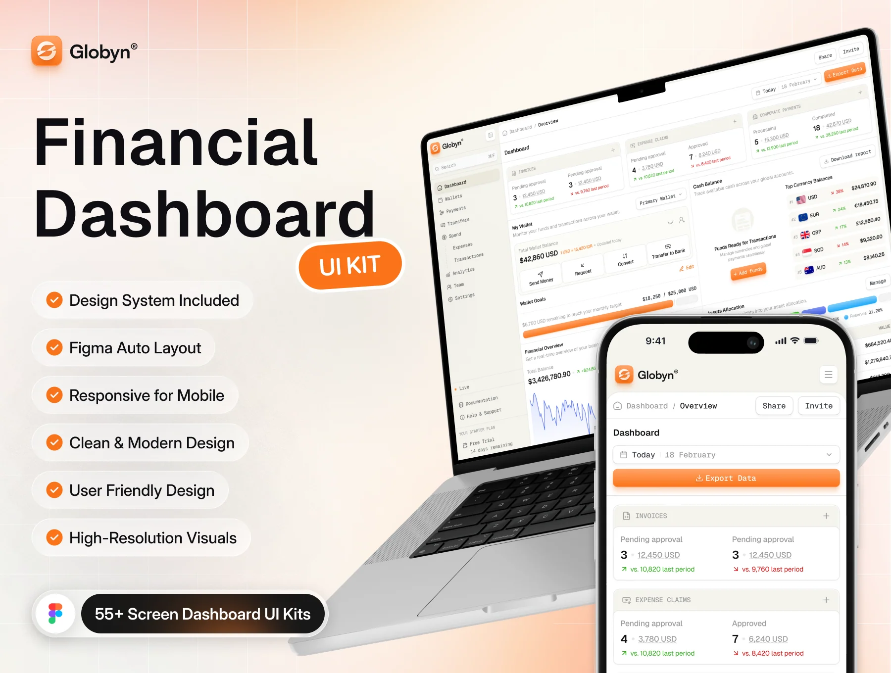 Globyn — Financial Dashboard UI Kit
