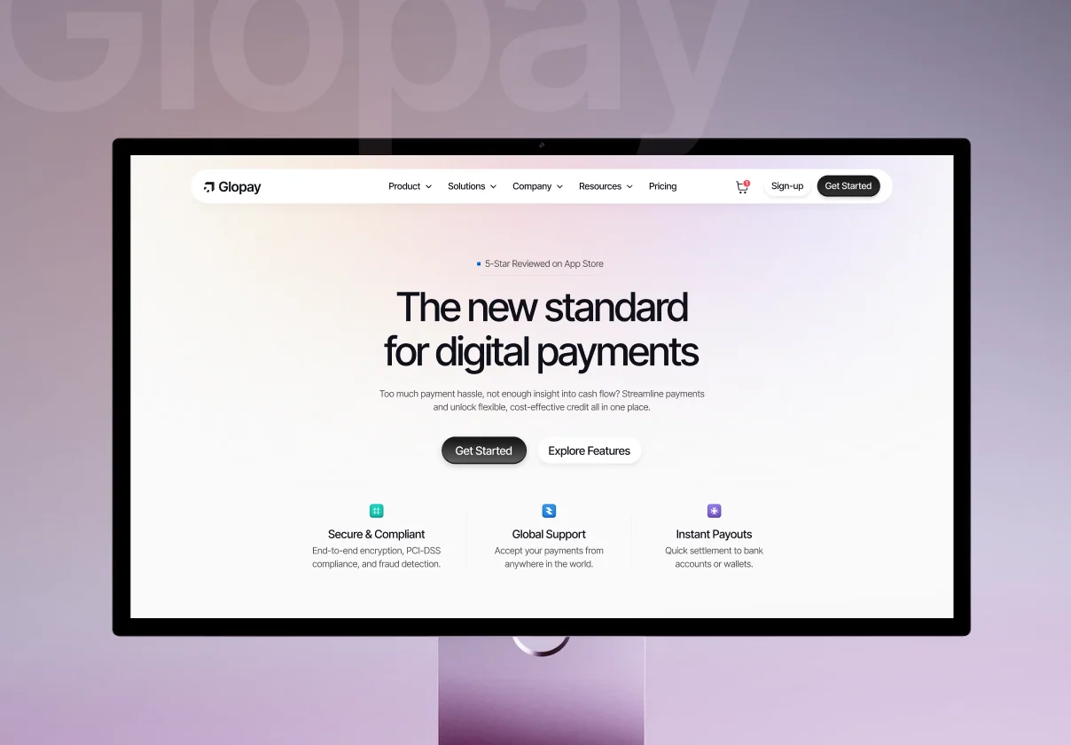 Glopay – Finance Management SaaS Website
