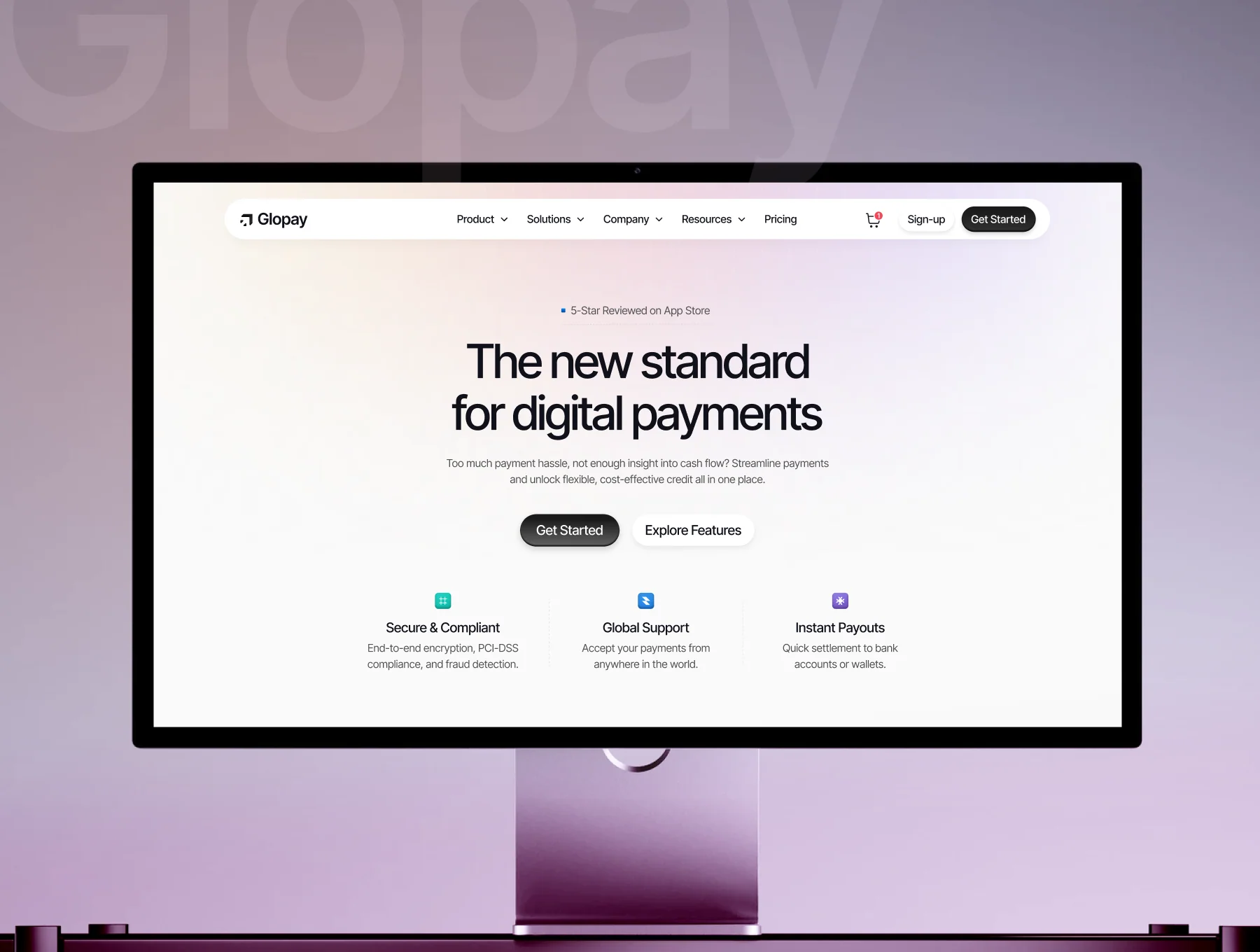 Glopay – Finance Management SaaS Website 6