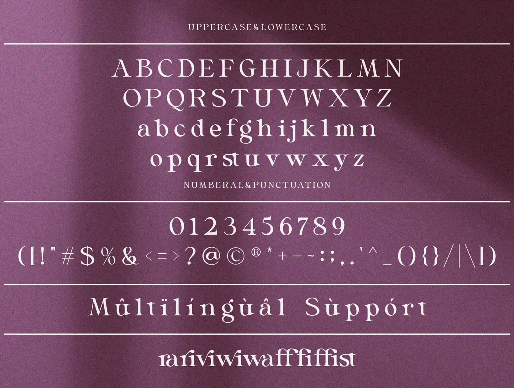 Glorine_Beautyful serif typeface 5