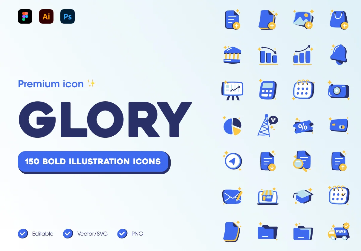 Glory Bold Colorfull Icon Pack