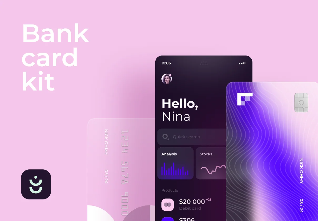 Glossy Bank Card Kit