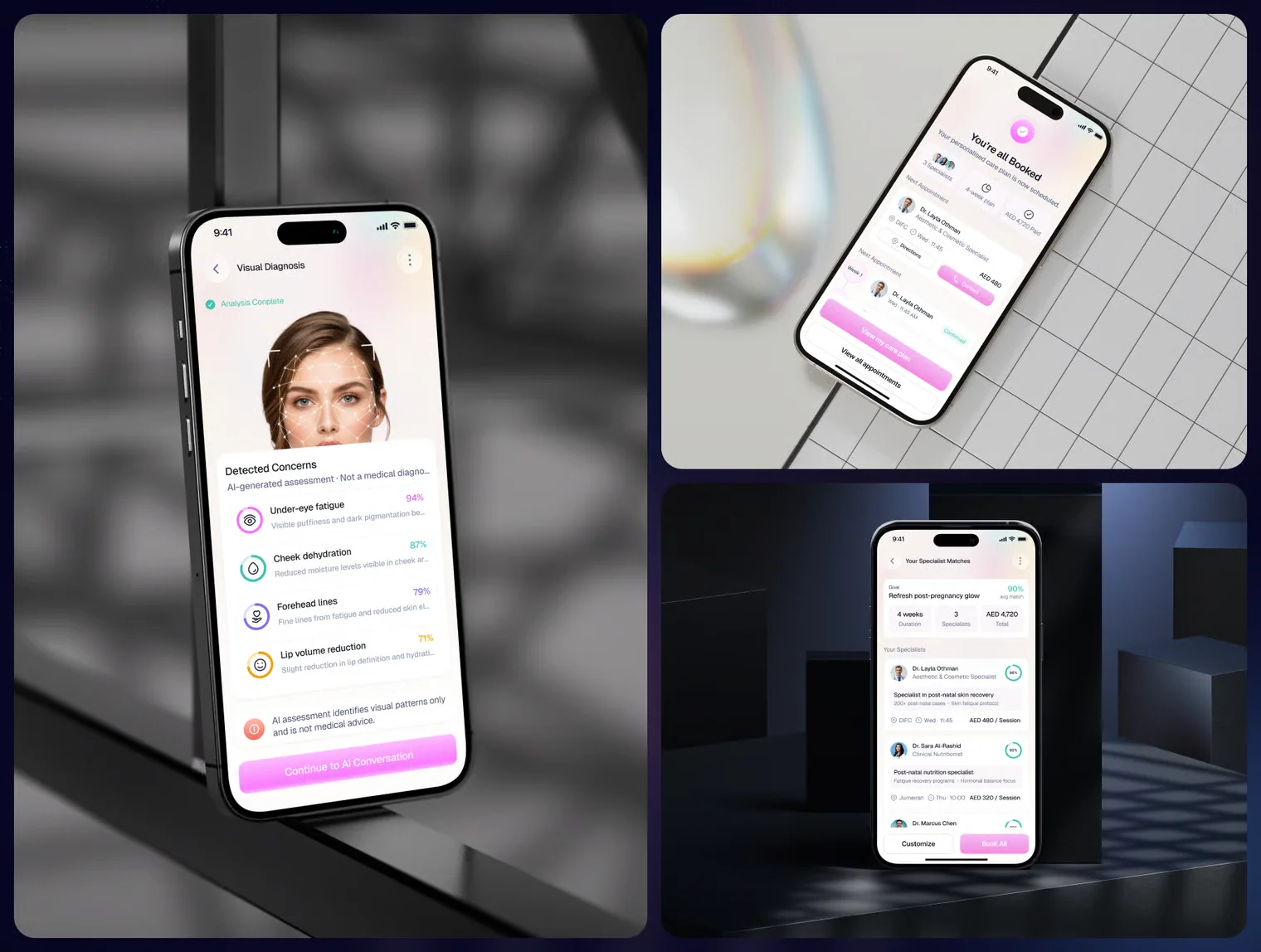 Glow AI - AI-Powered Wellness Care Mobile App UI Kit 3