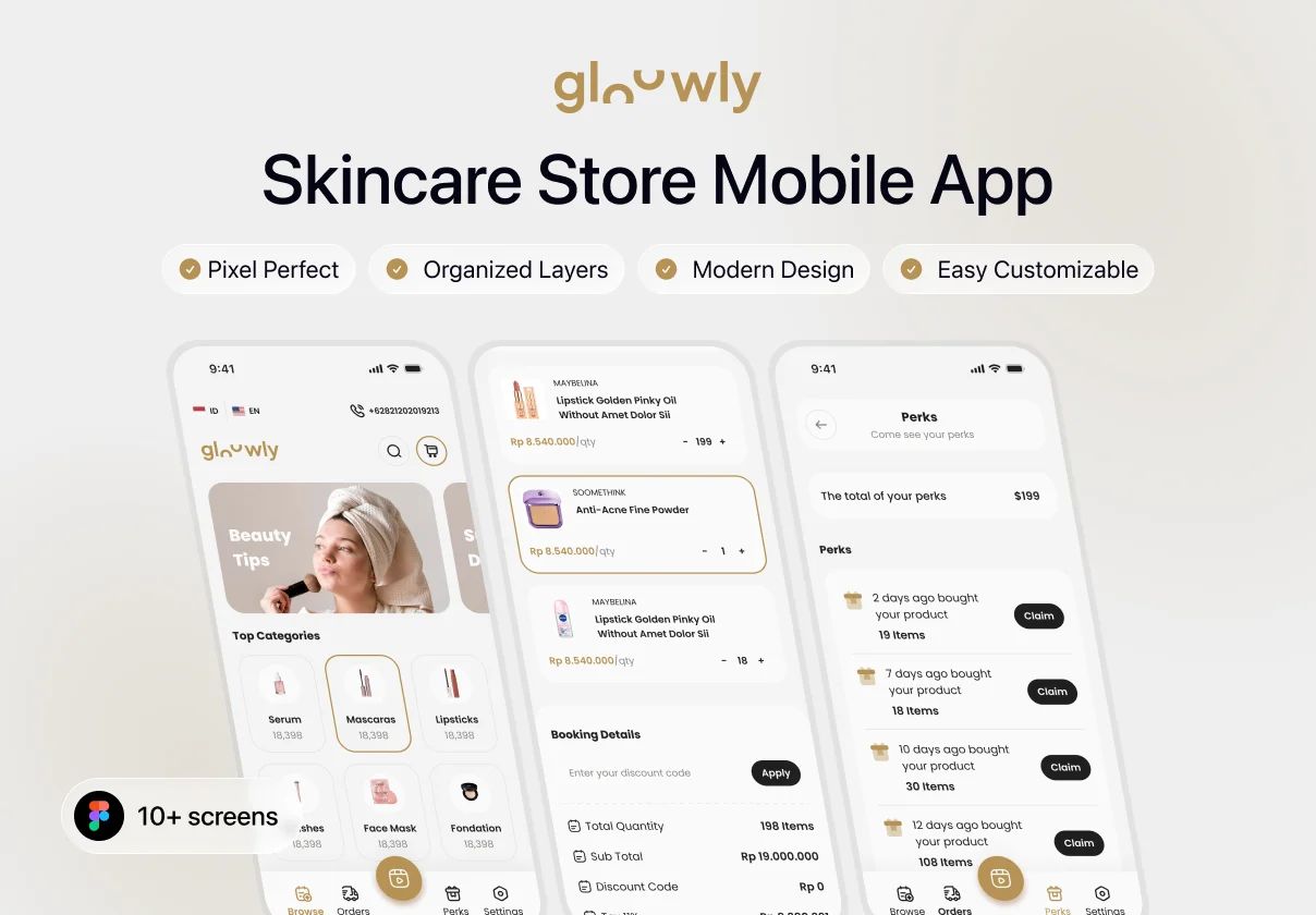 Glowly - Skincare Store Mobile App