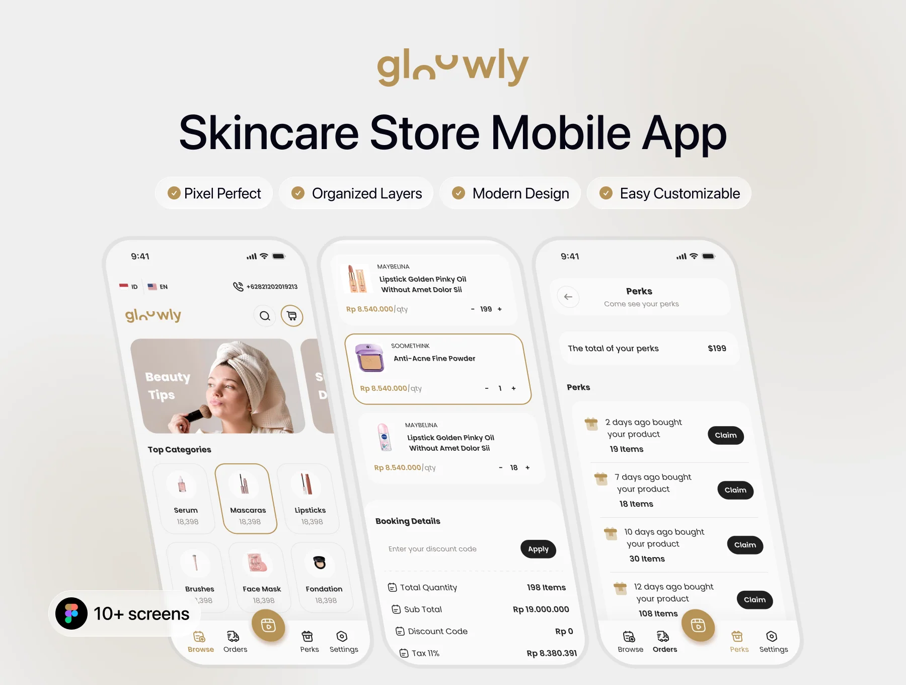 Glowly - Skincare Store Mobile App