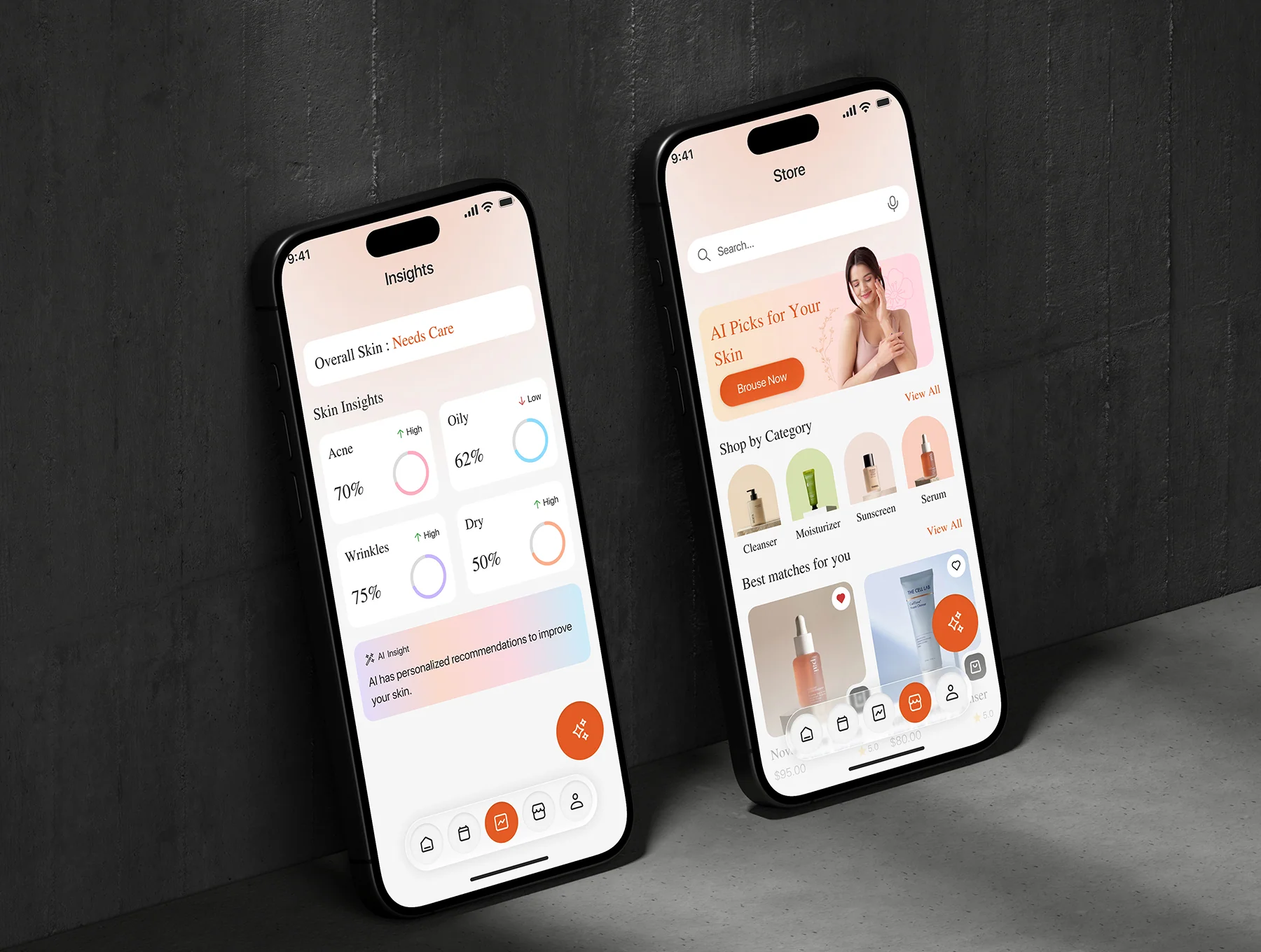 GlowSense – E-commerce AI Assistant Skincare App UI Kit 8
