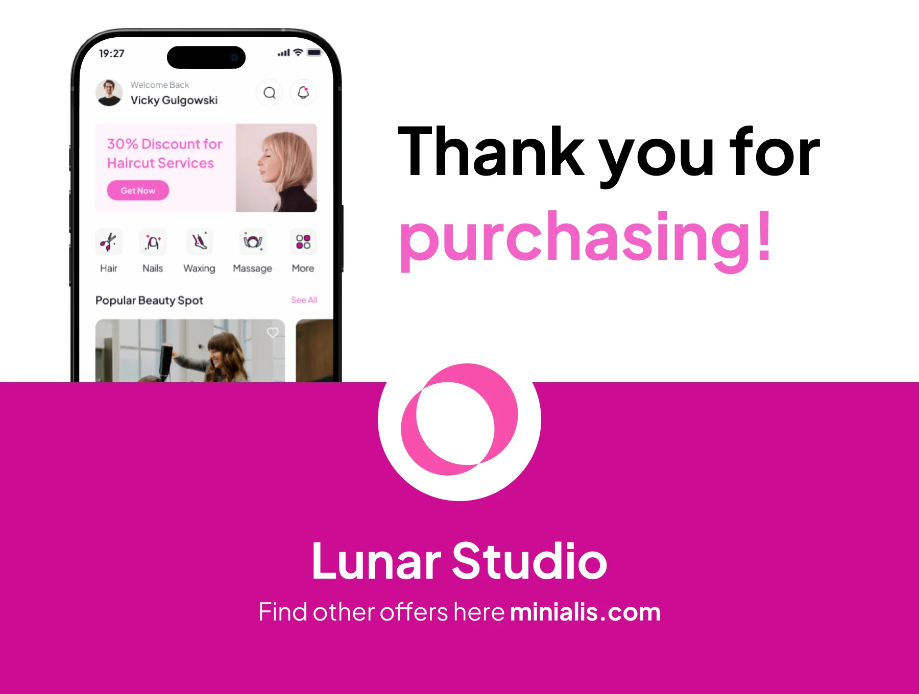 GlowUp - Beauty Appointment Premium UI KIts App 6