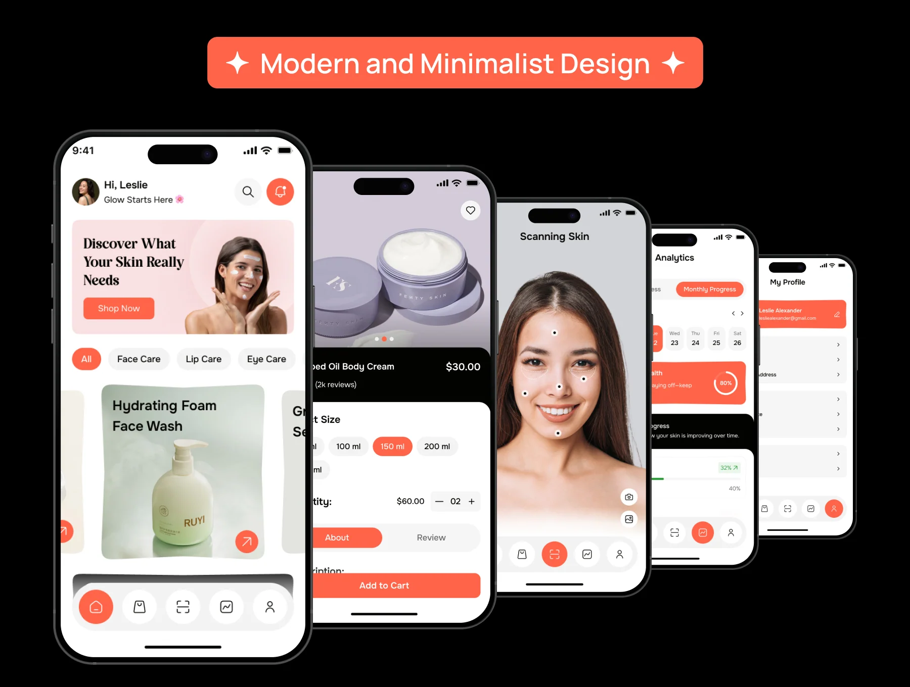 Glowup - SkinCare E-commerce Mobile App UI Kit 3