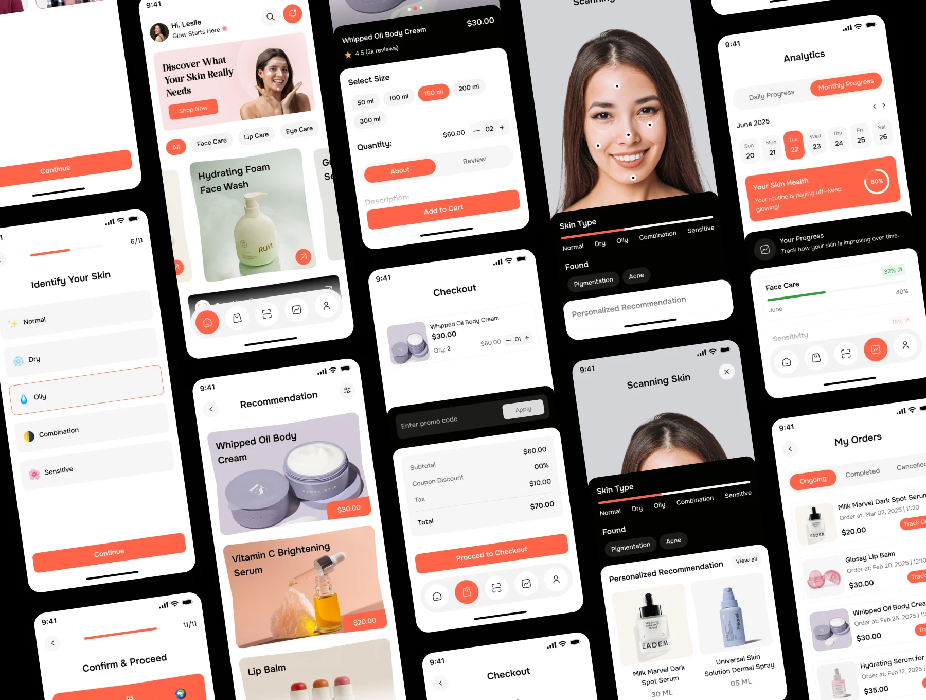 Glowup - SkinCare E-commerce Mobile App UI Kit 4