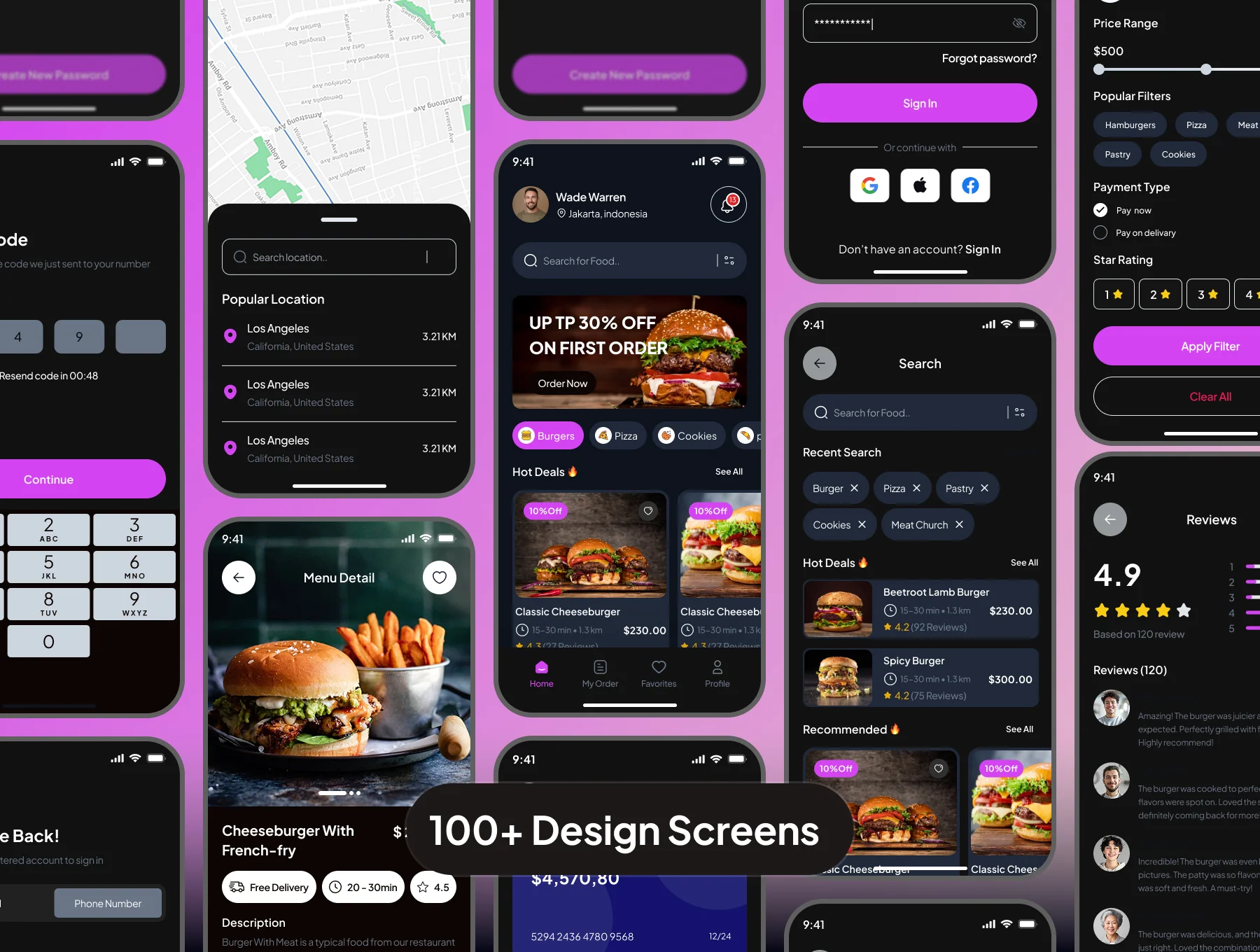 GO Food Delivery Mobile App UI Kit 3