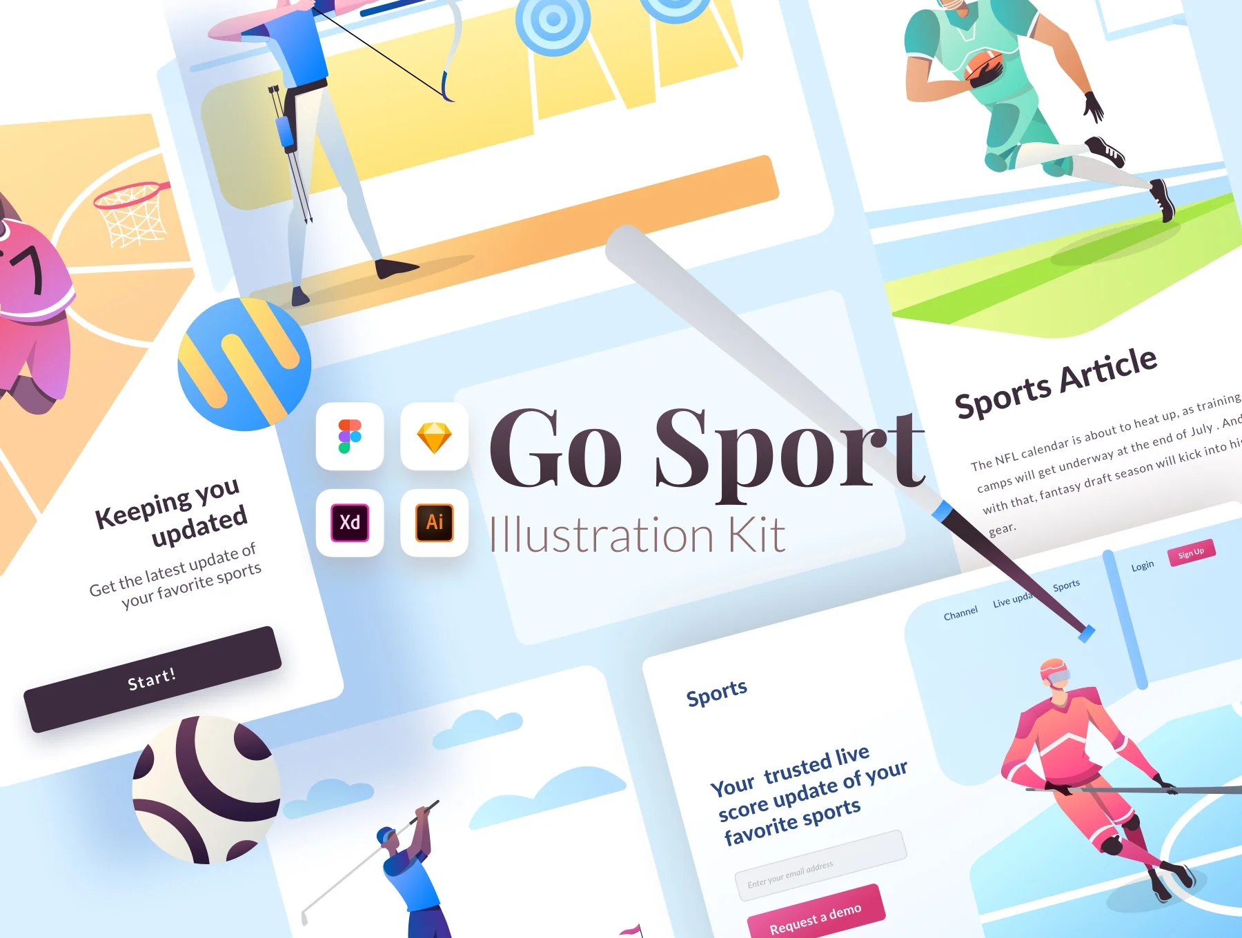 Go Sports Illustration