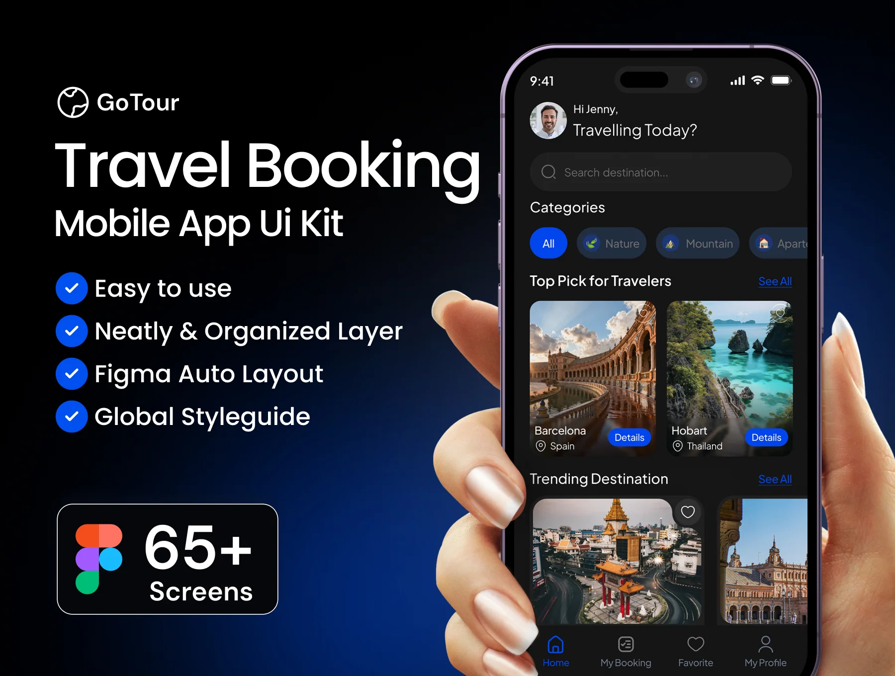 Go tour Travel Booking Mobile App Kit