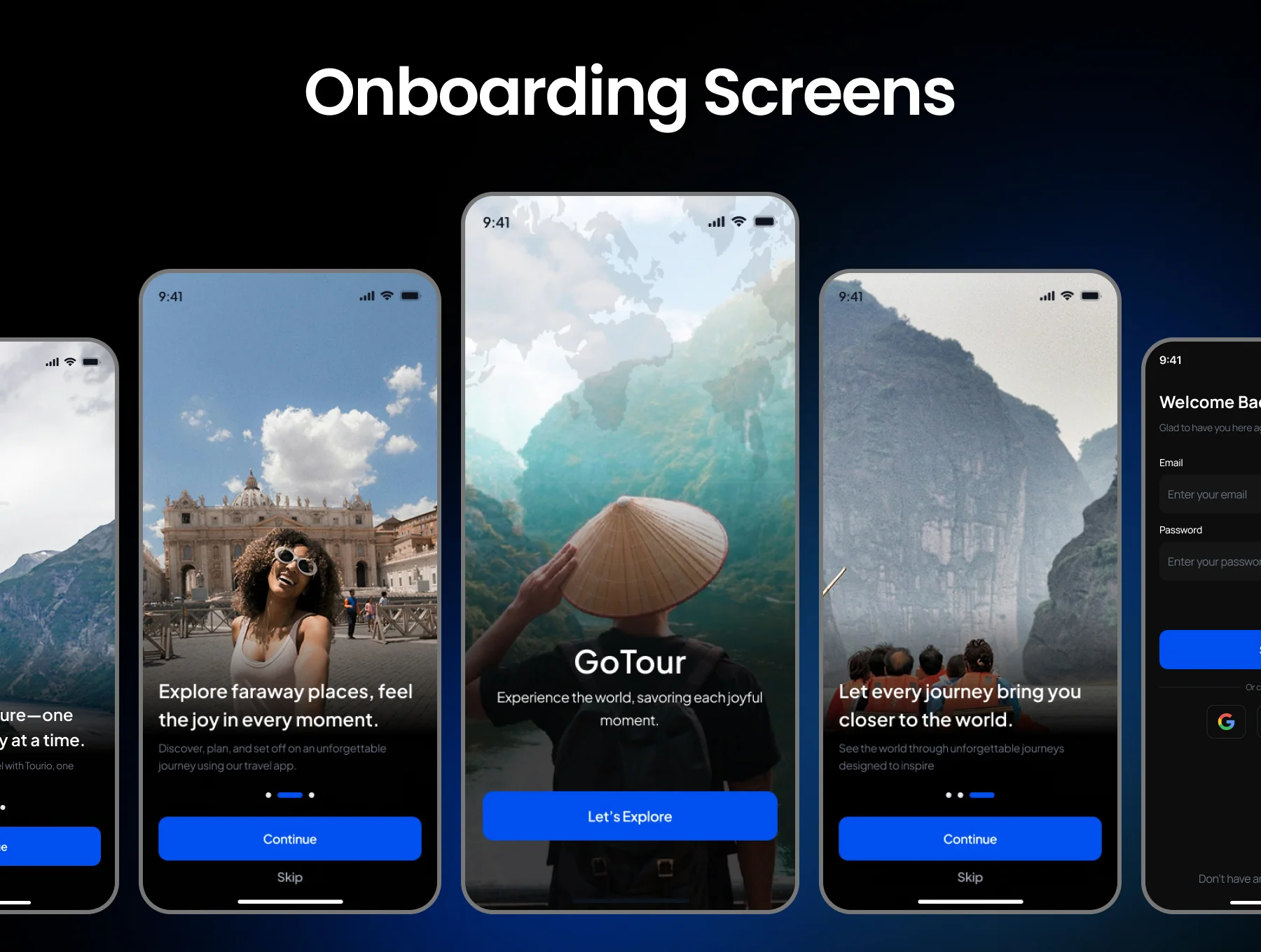 Go tour Travel Booking Mobile App Kit 3