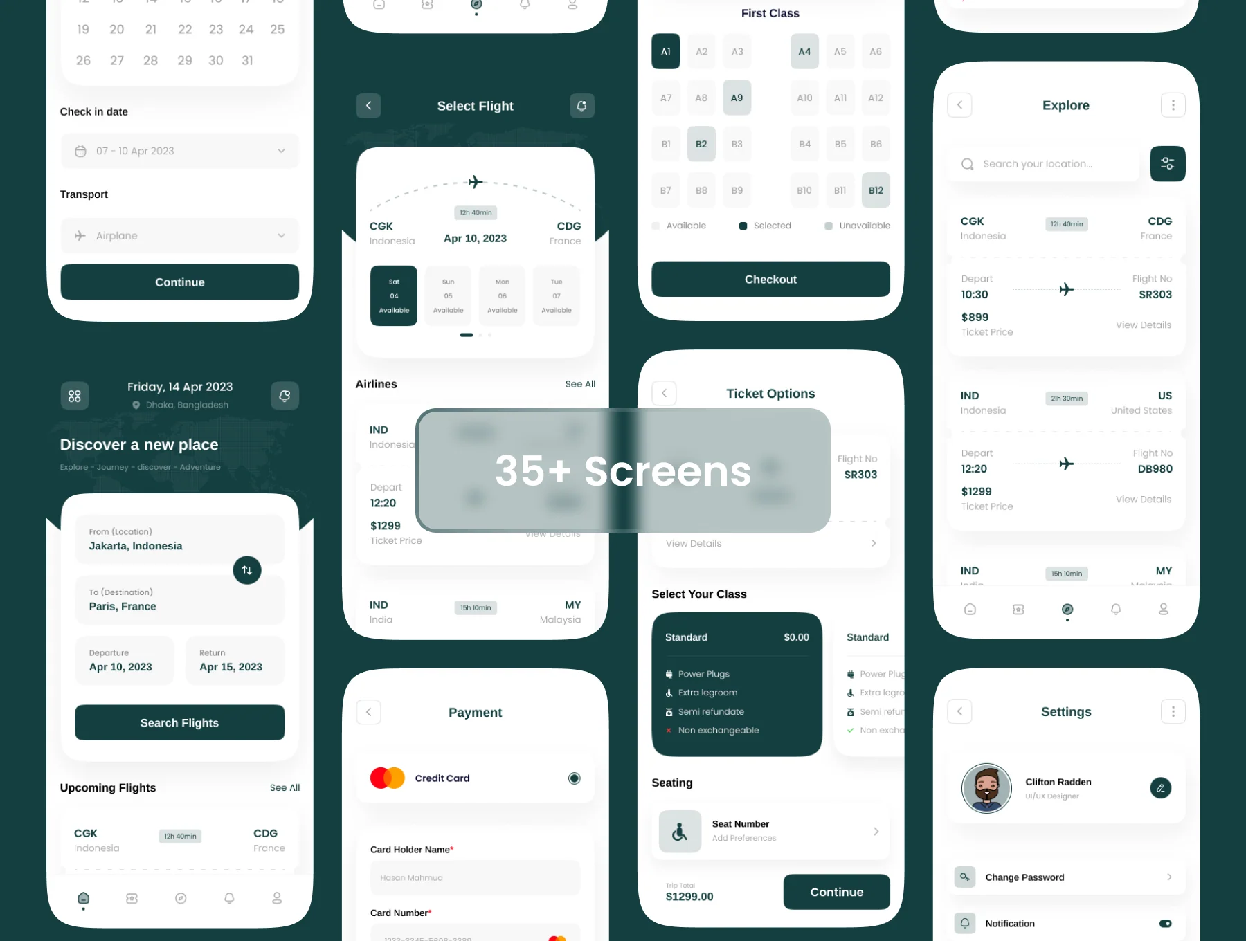 Goair - Ticket Booking App UI Kit 3