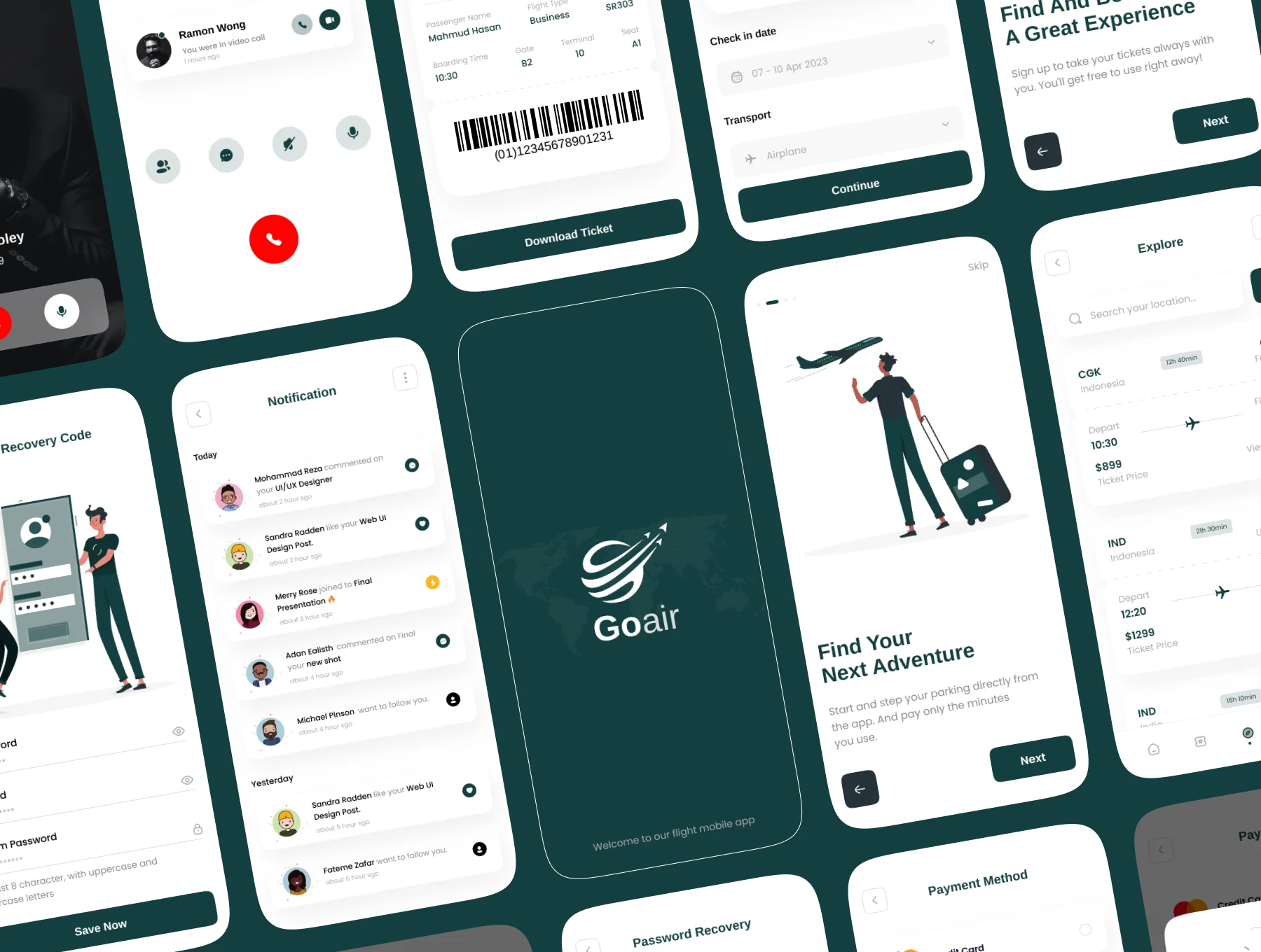 Goair - Ticket Booking App UI Kit 7
