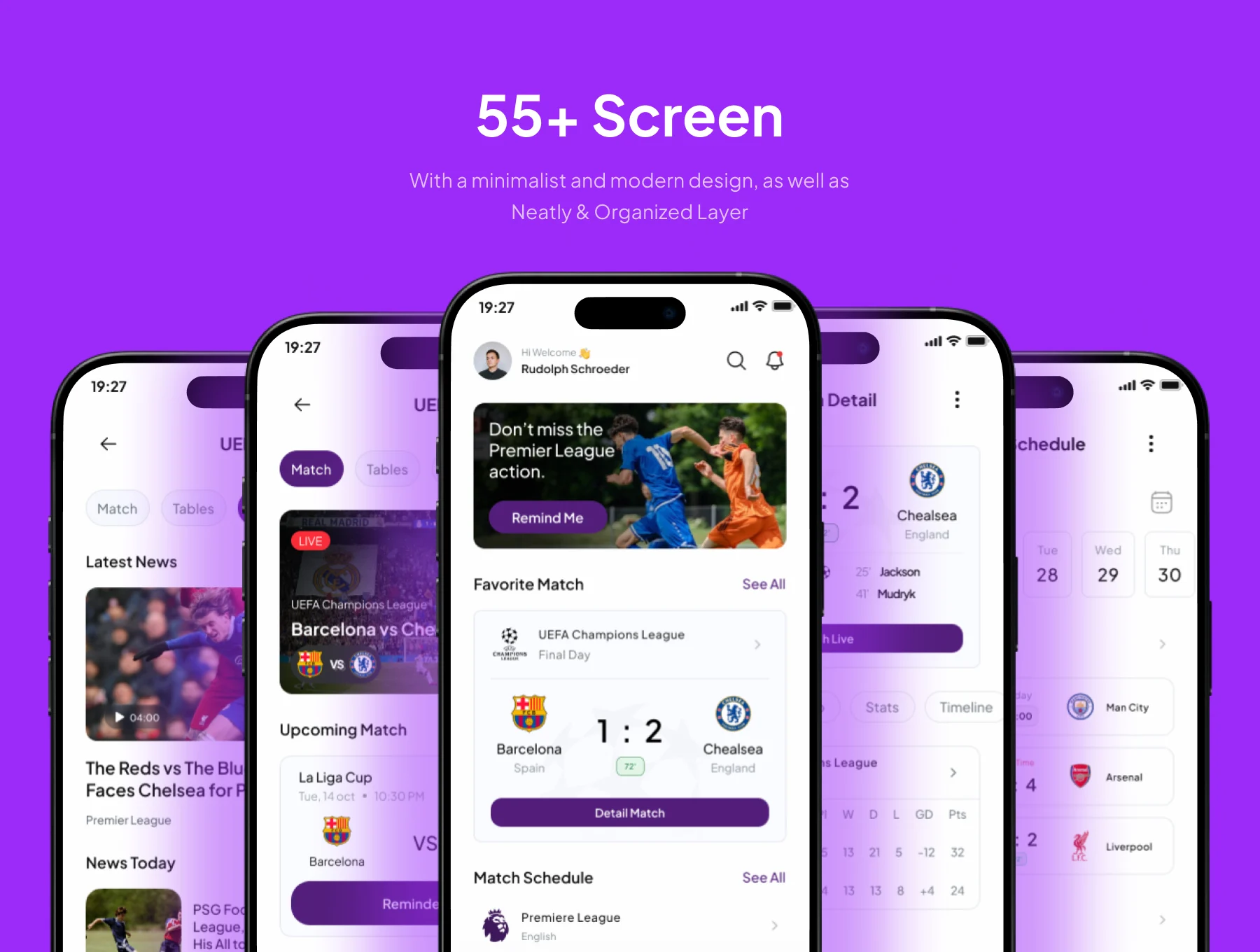 Goalify - Live Score Mobile App UI Kit 3