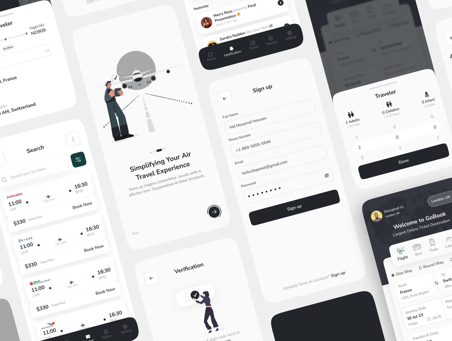 GoBook –Flight Booking UI Kit 5