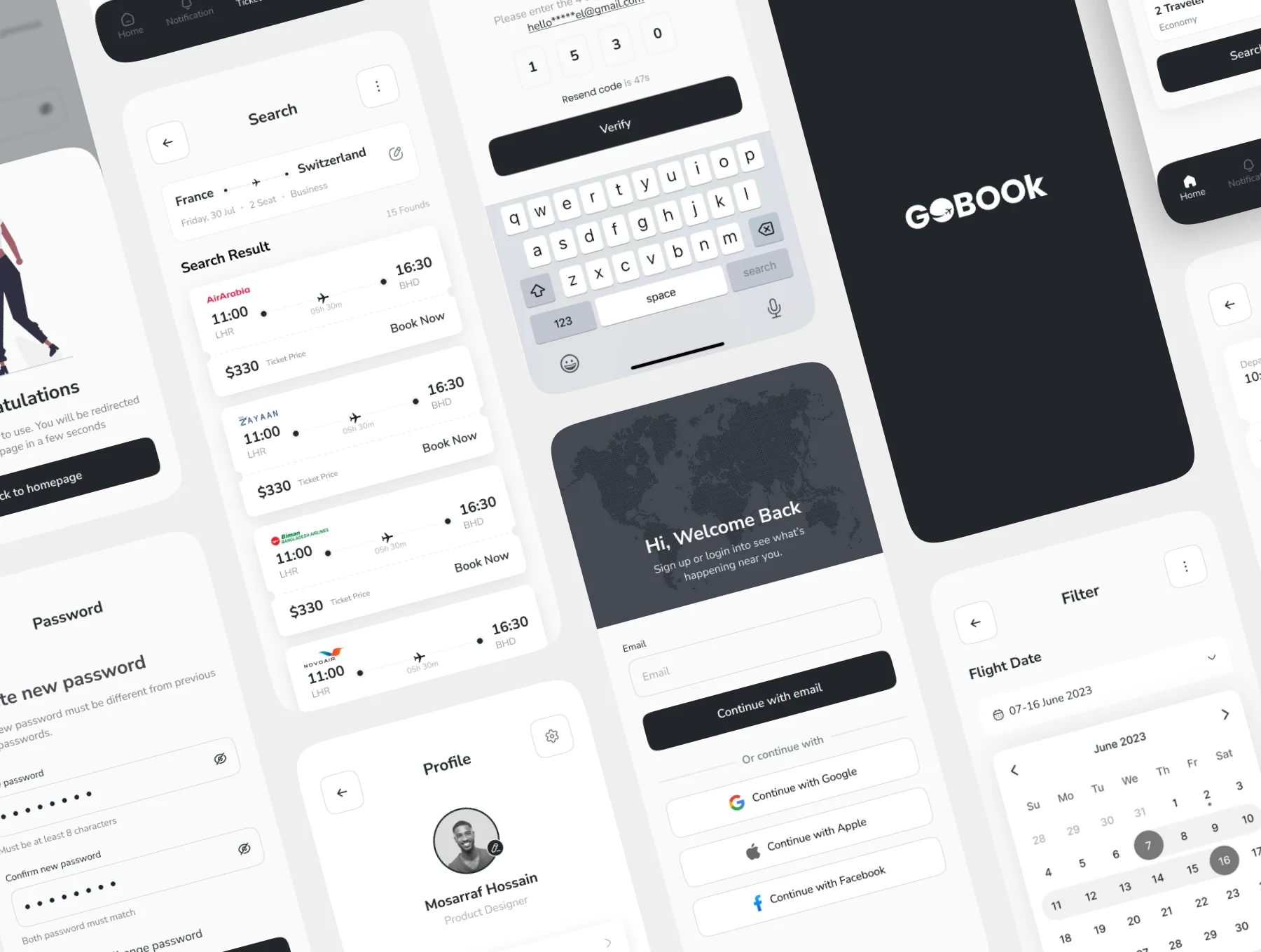 GoBook –Flight Booking UI Kit 7