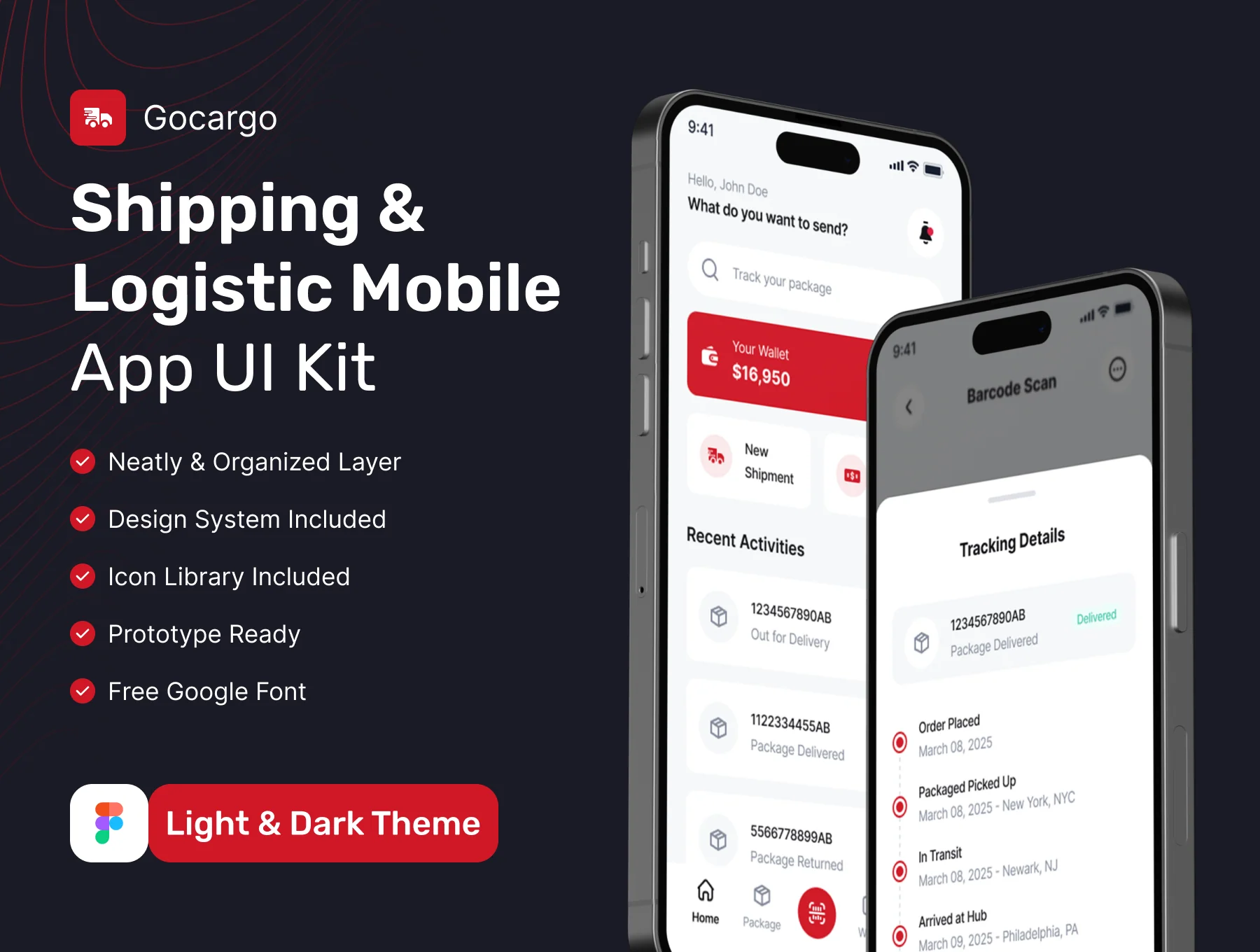 Gocargo - Shipping & Logistic App UI Kit