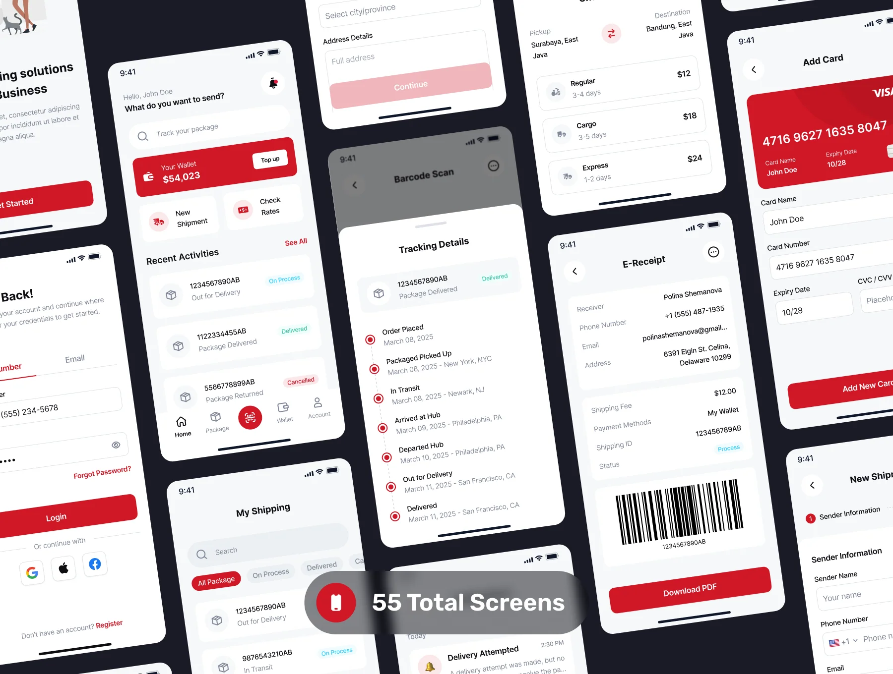 Gocargo - Shipping & Logistic App UI Kit 5