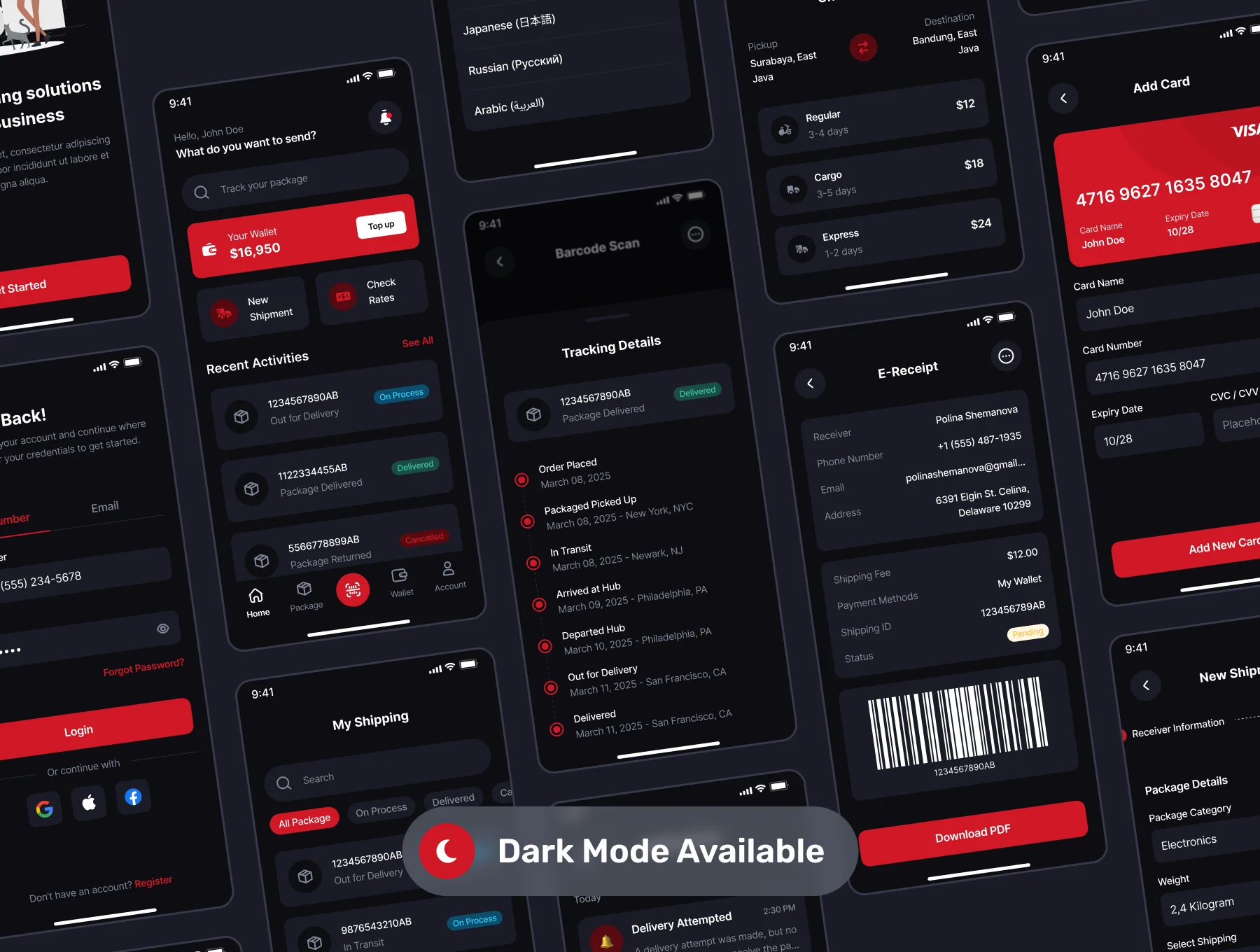 Gocargo - Shipping & Logistic App UI Kit 6