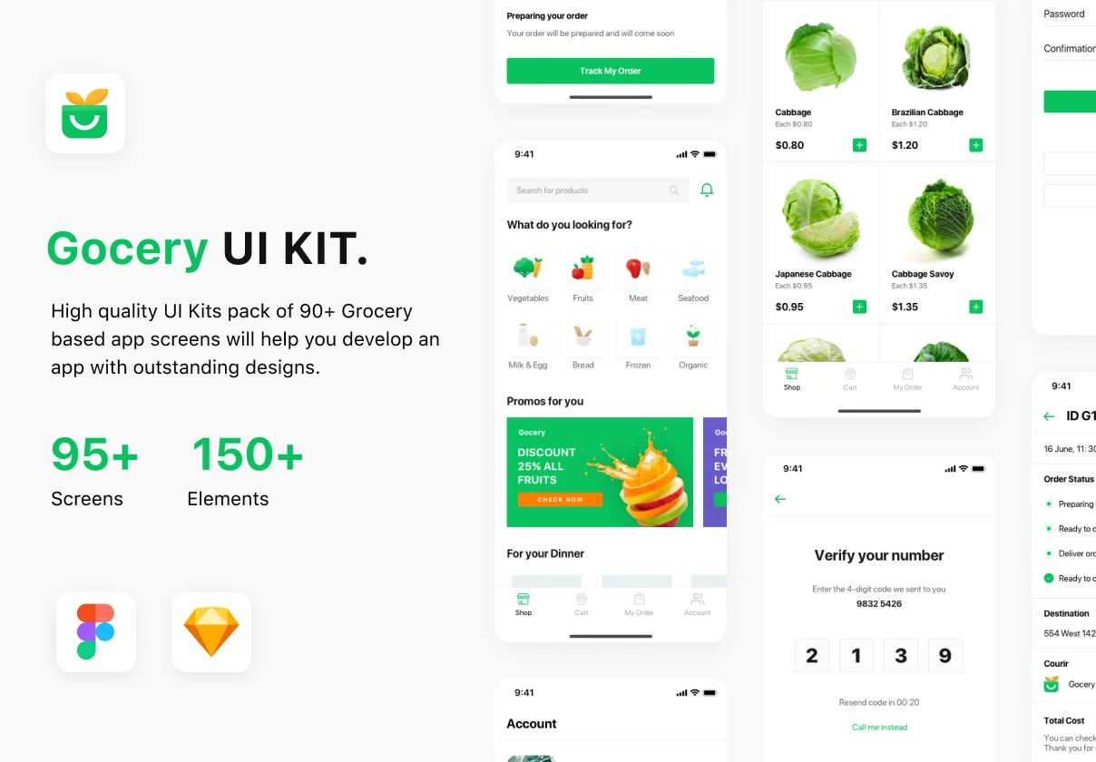 Gocery - Grocery App UI Kit