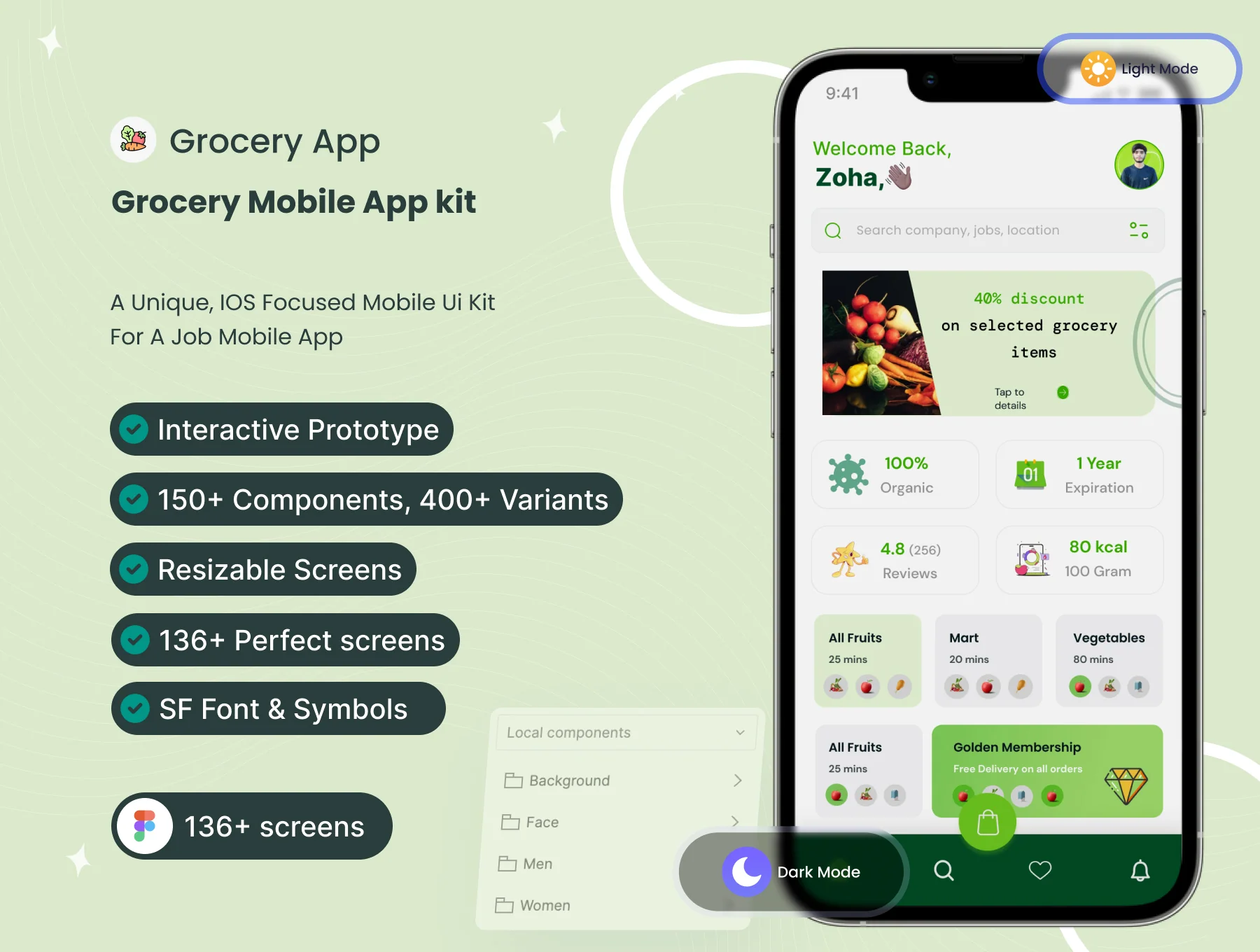 Gocery - Grocery Mobile App UI Kit