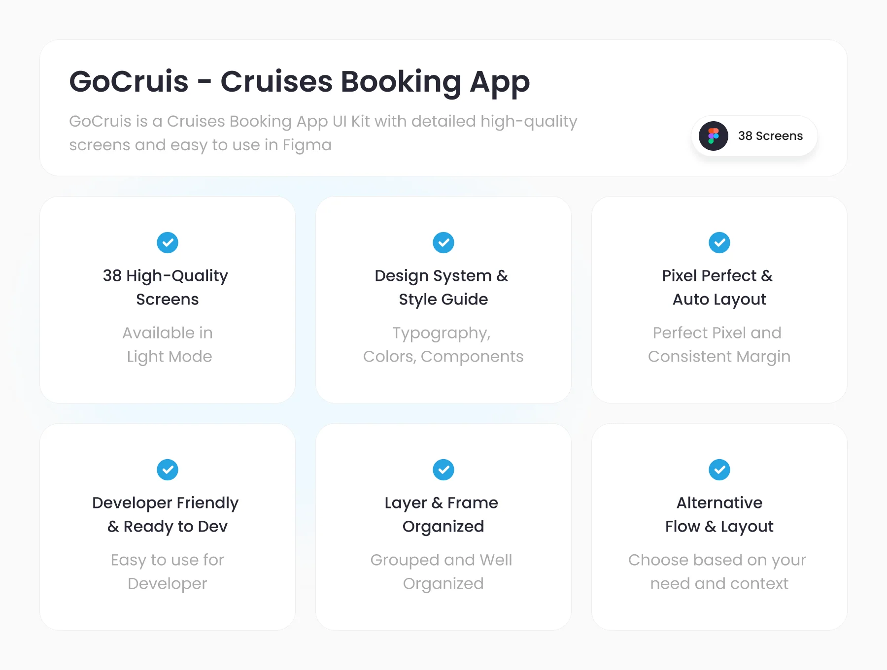 GoCruis - Cruises Ticket Booking App UI Kit 2