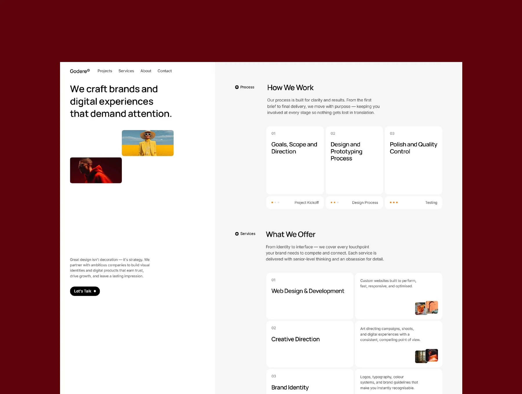 Godere® - Premium Portfolio/Agency Template 3