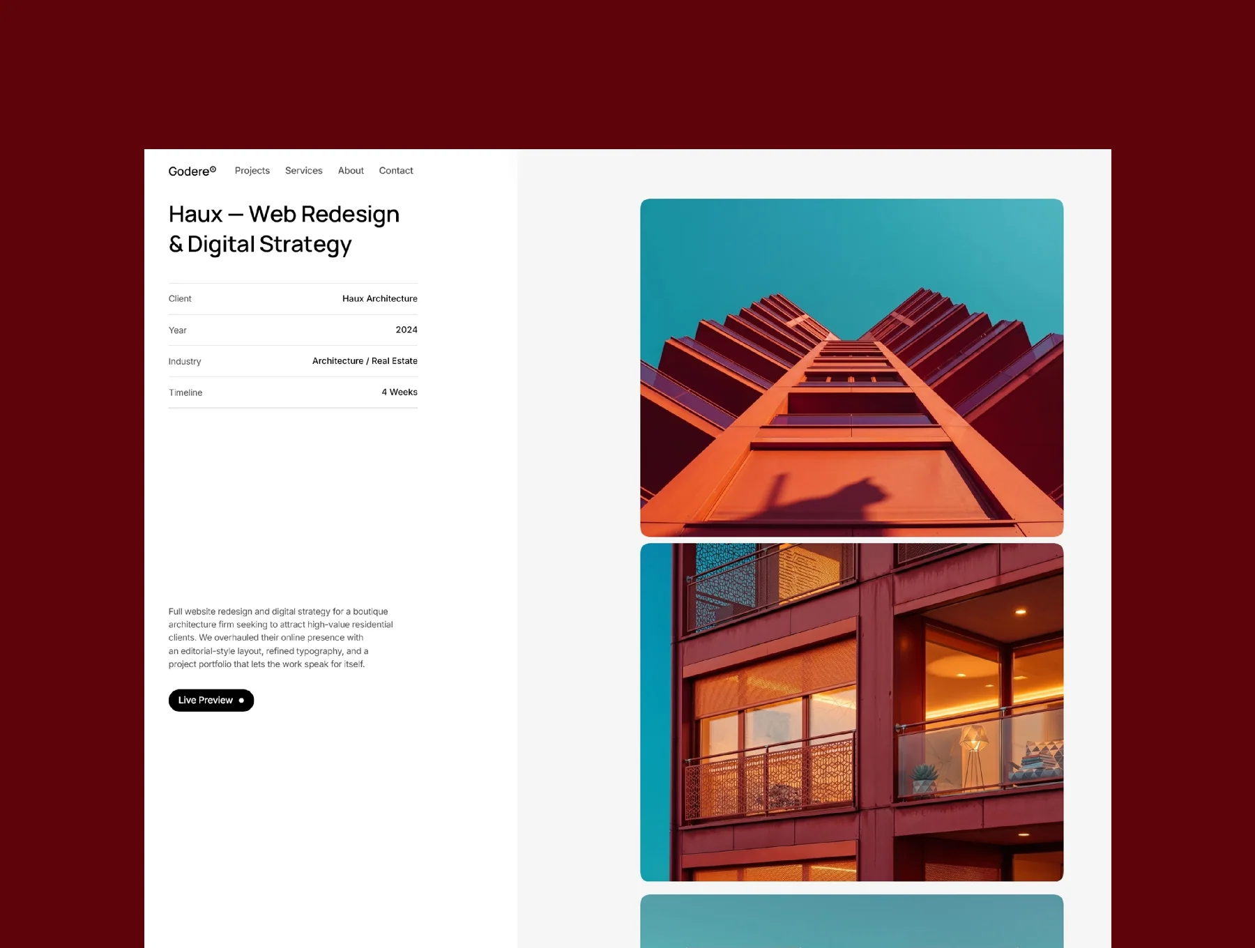 Godere® - Premium Portfolio/Agency Template 4