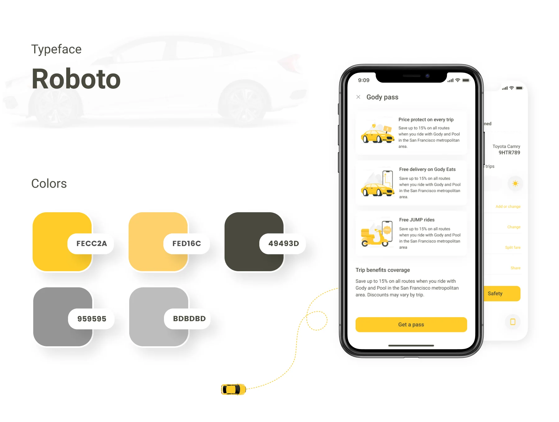 GODY - Car Booking Mobie App UI KIT 2