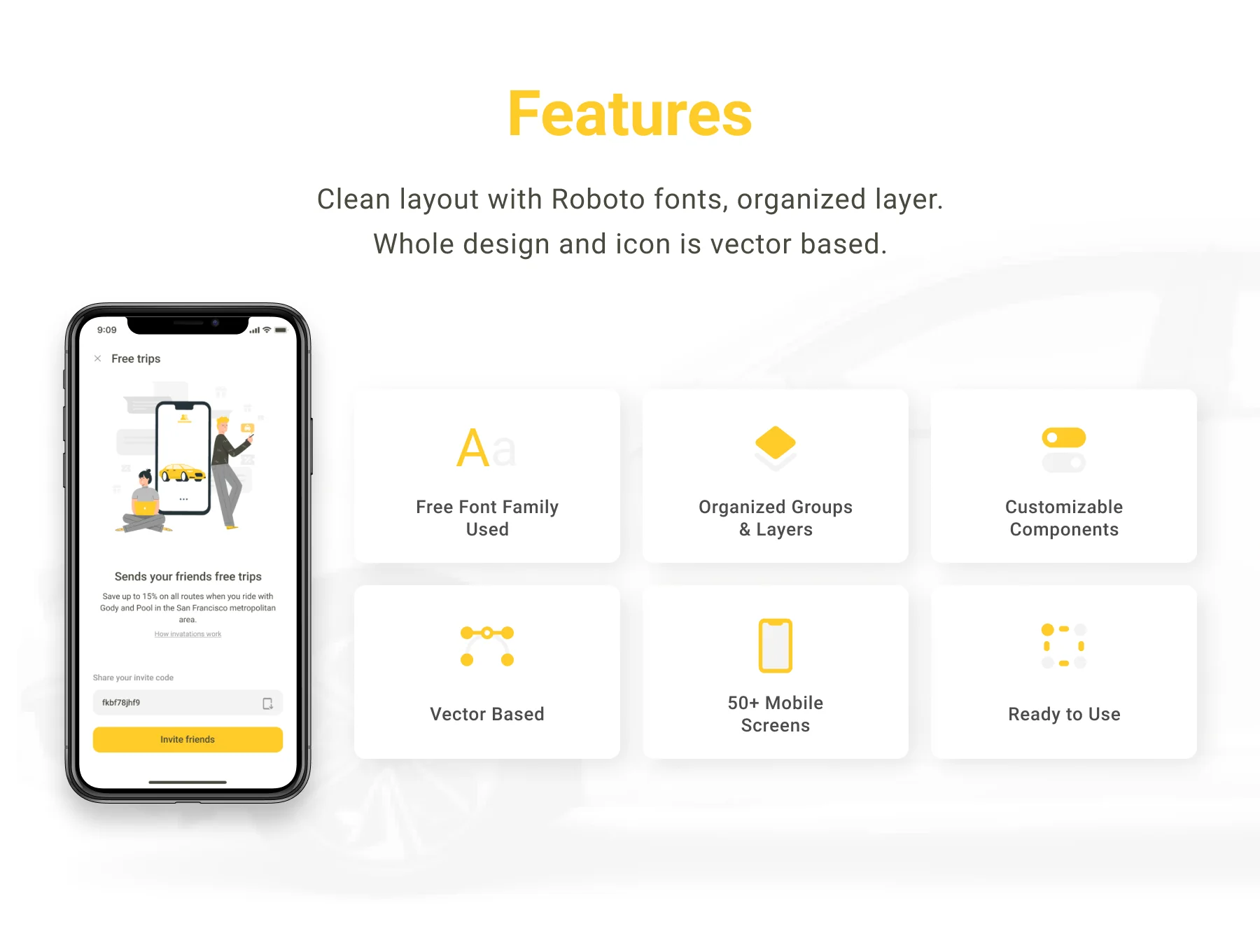 GODY - Car Booking Mobie App UI KIT 3