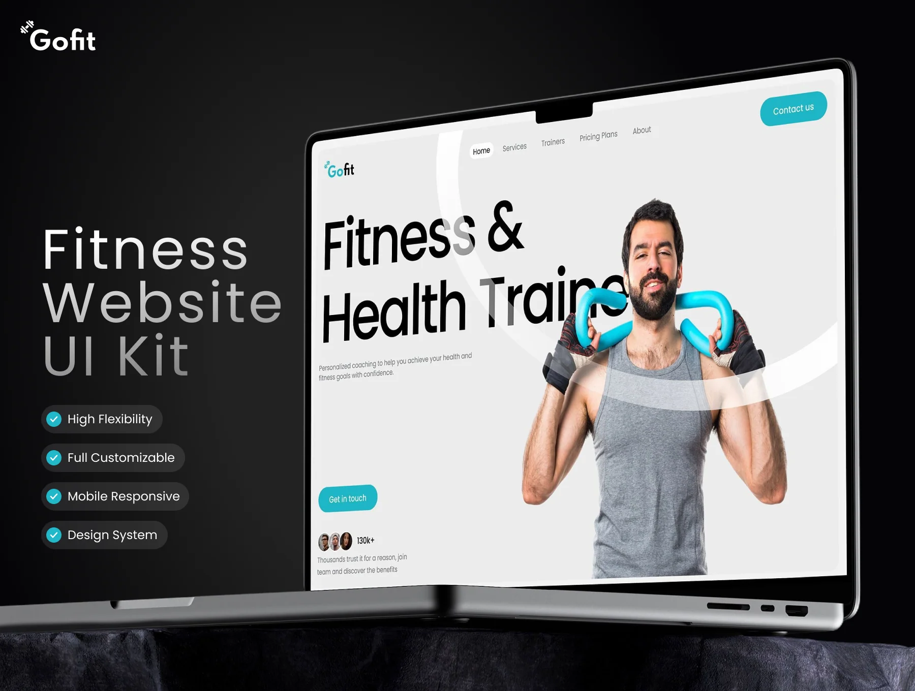 GoFit - Fitness Website UI Kit