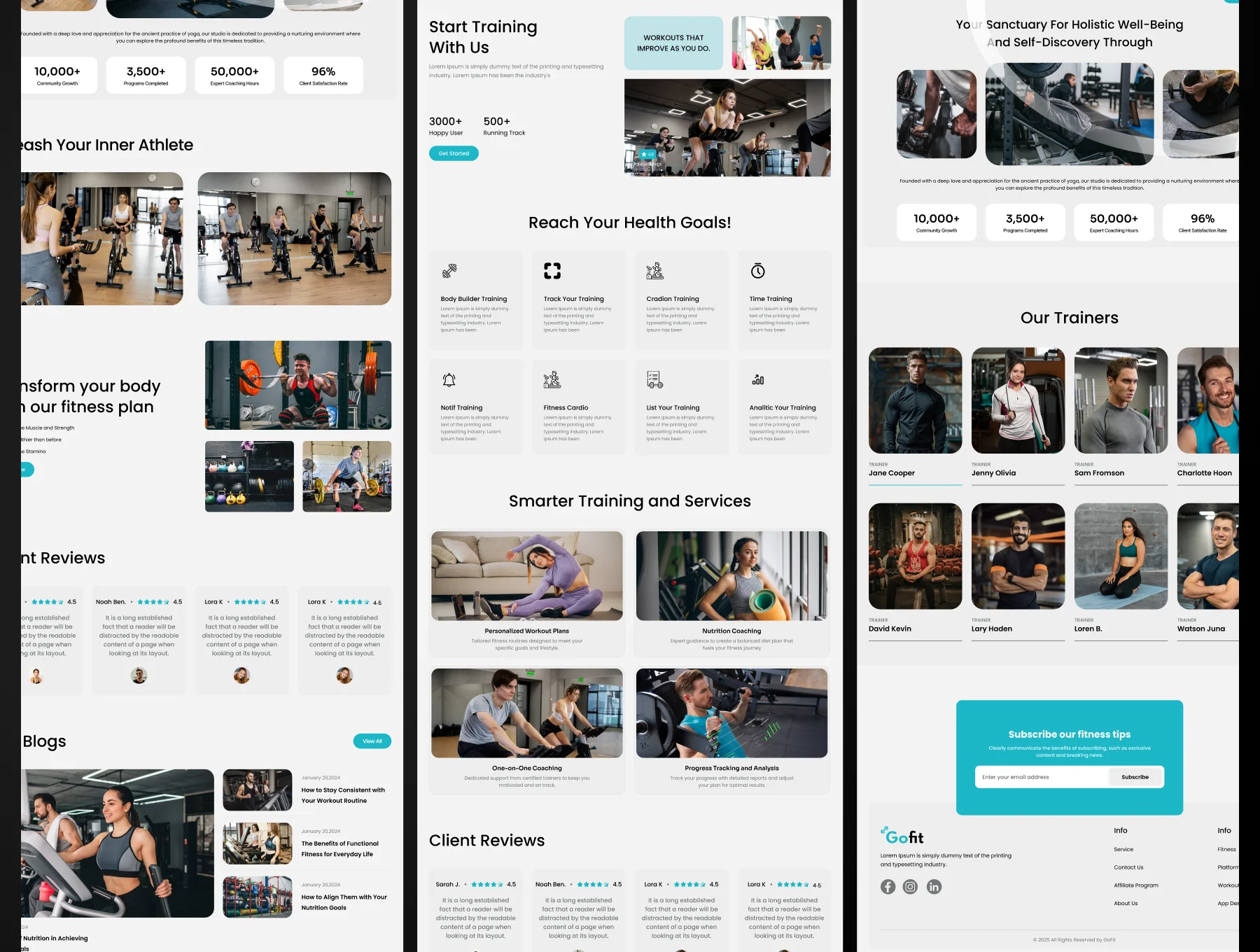 GoFit - Fitness Website UI Kit 5