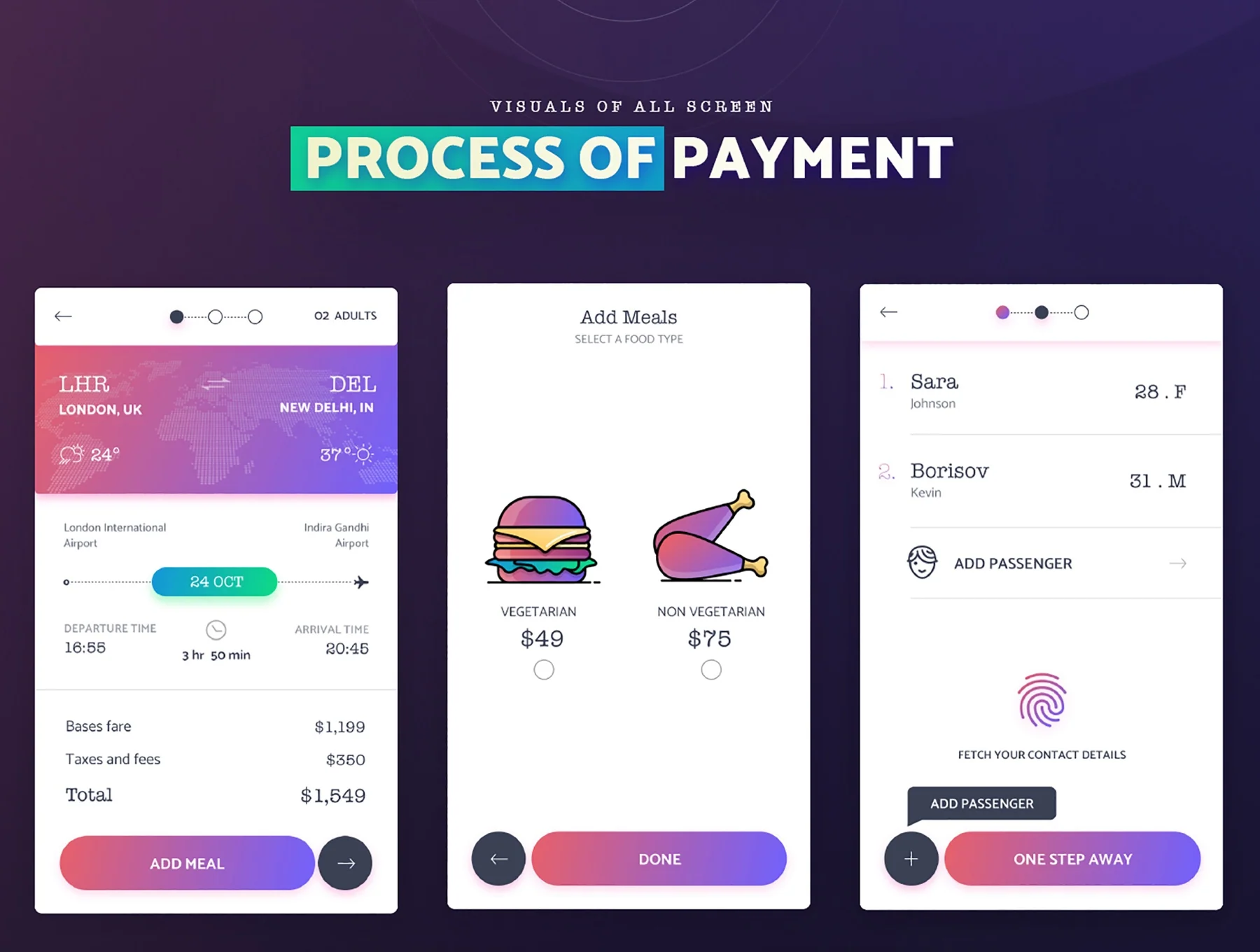 GoFlight Mobile App - UI kit 6