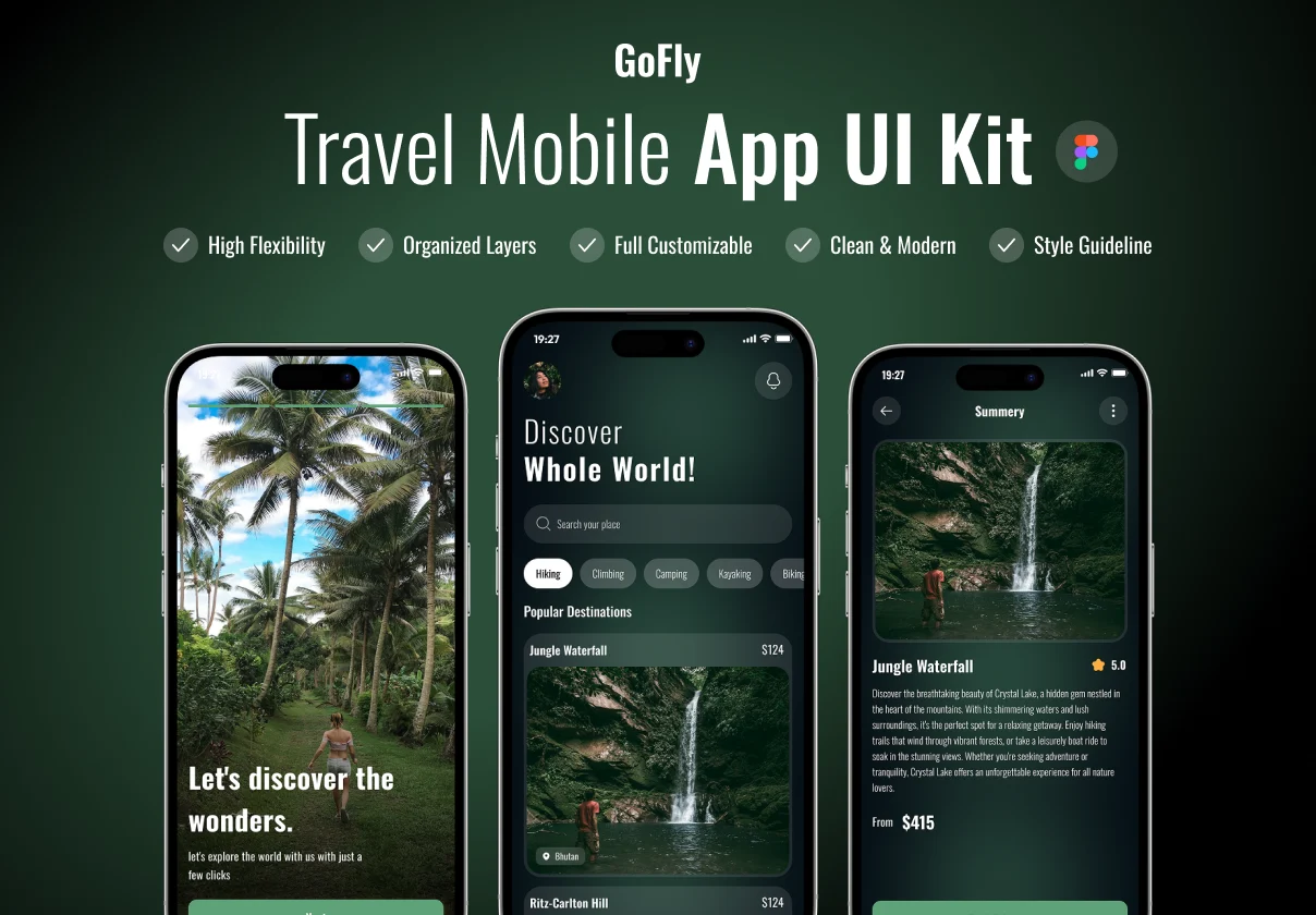 GoFly - Travel App UI Kit