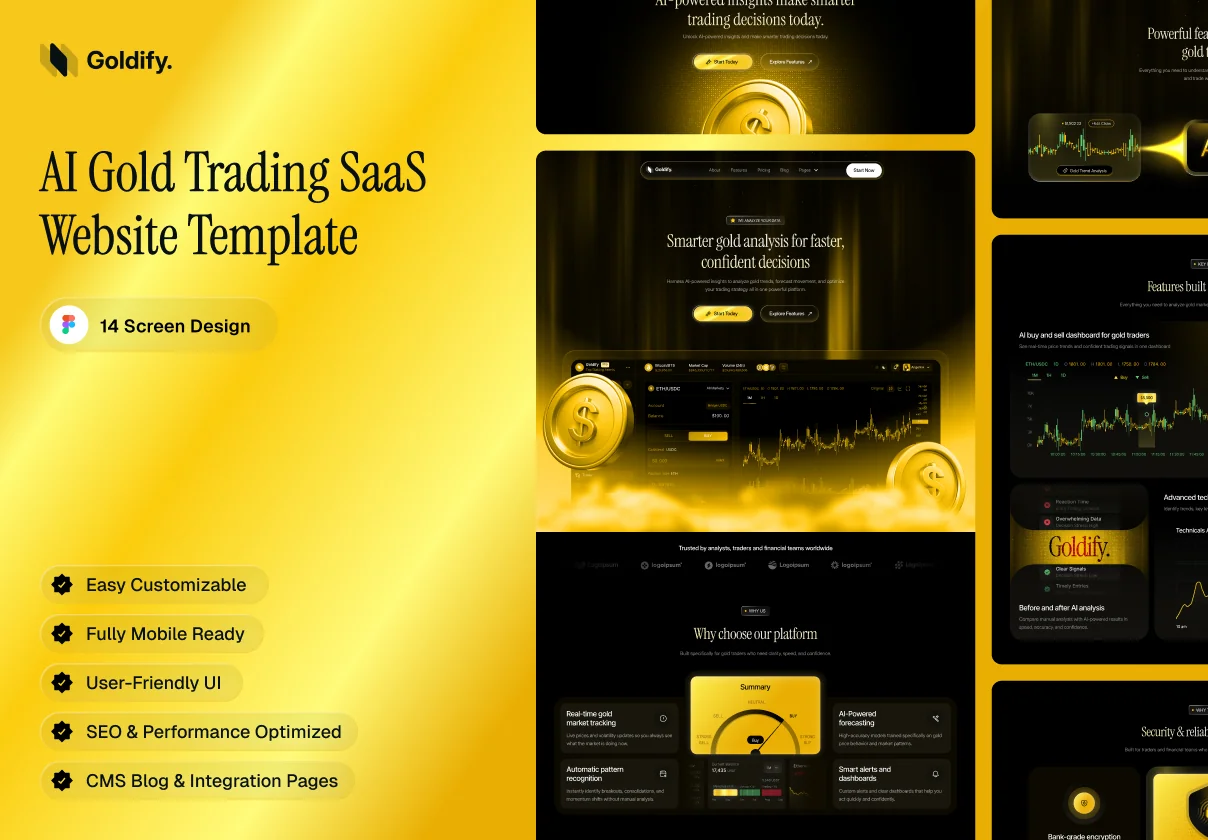 Gold Trading SaaS Website