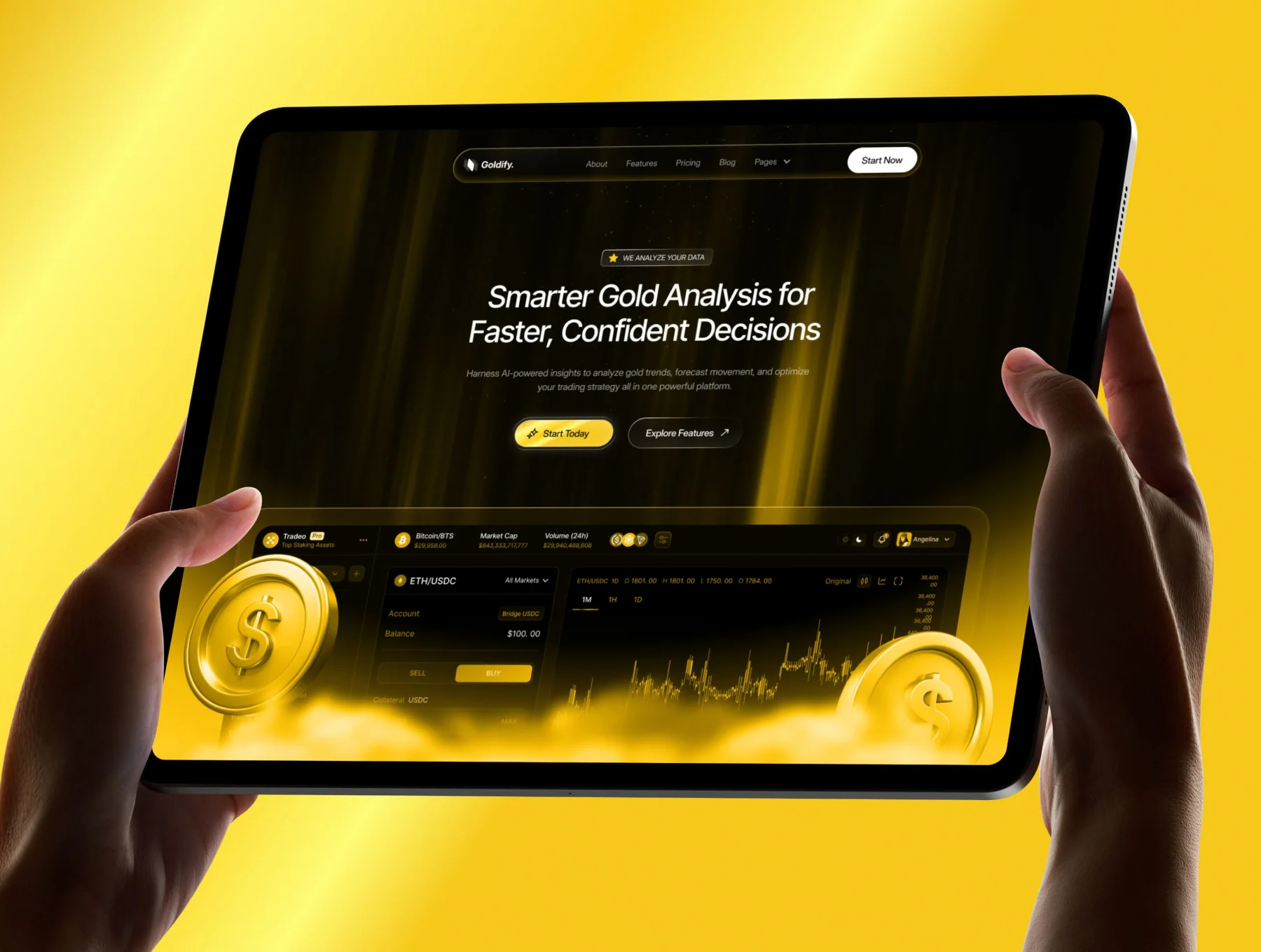 Gold Trading SaaS Website 2
