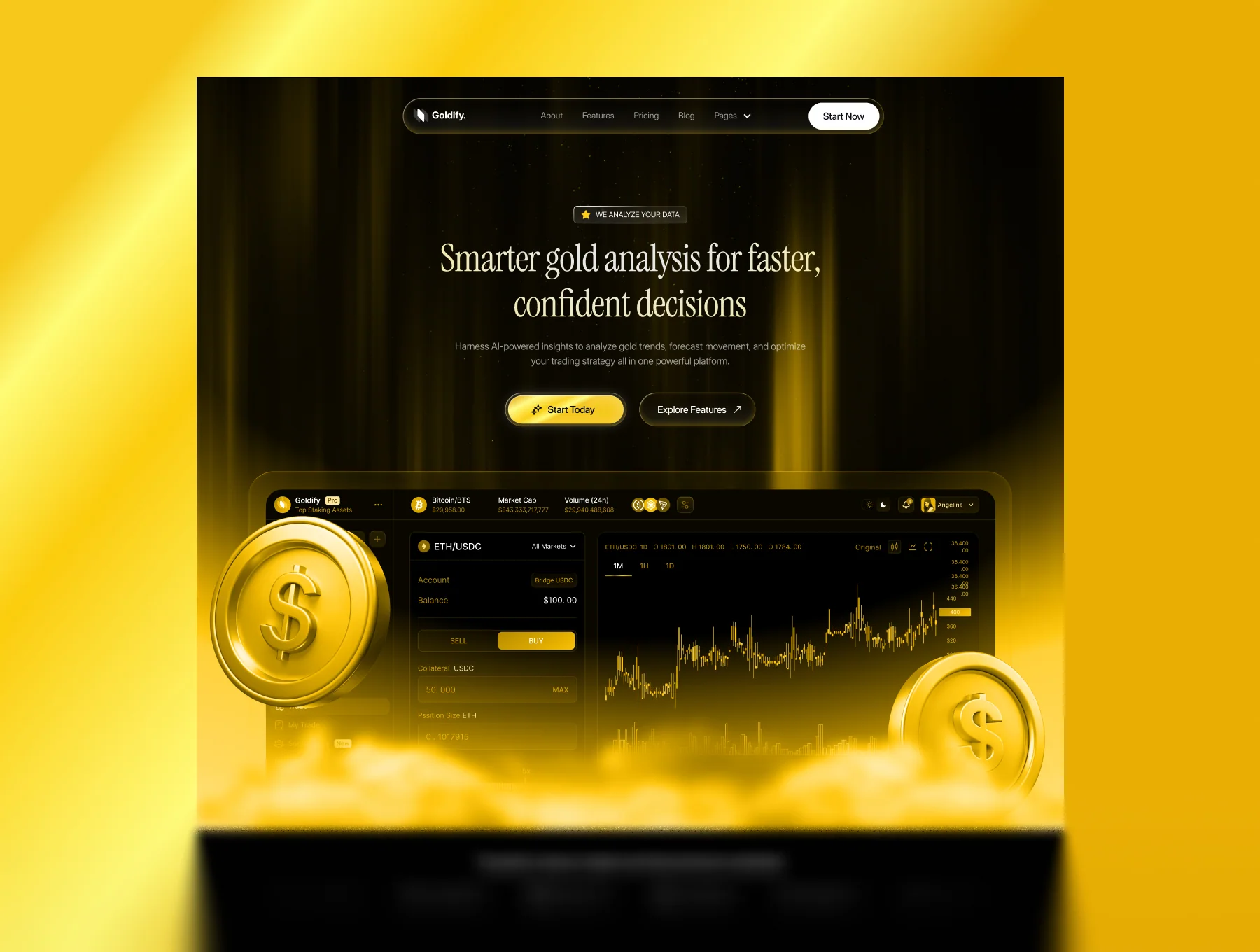 Gold Trading SaaS Website 5