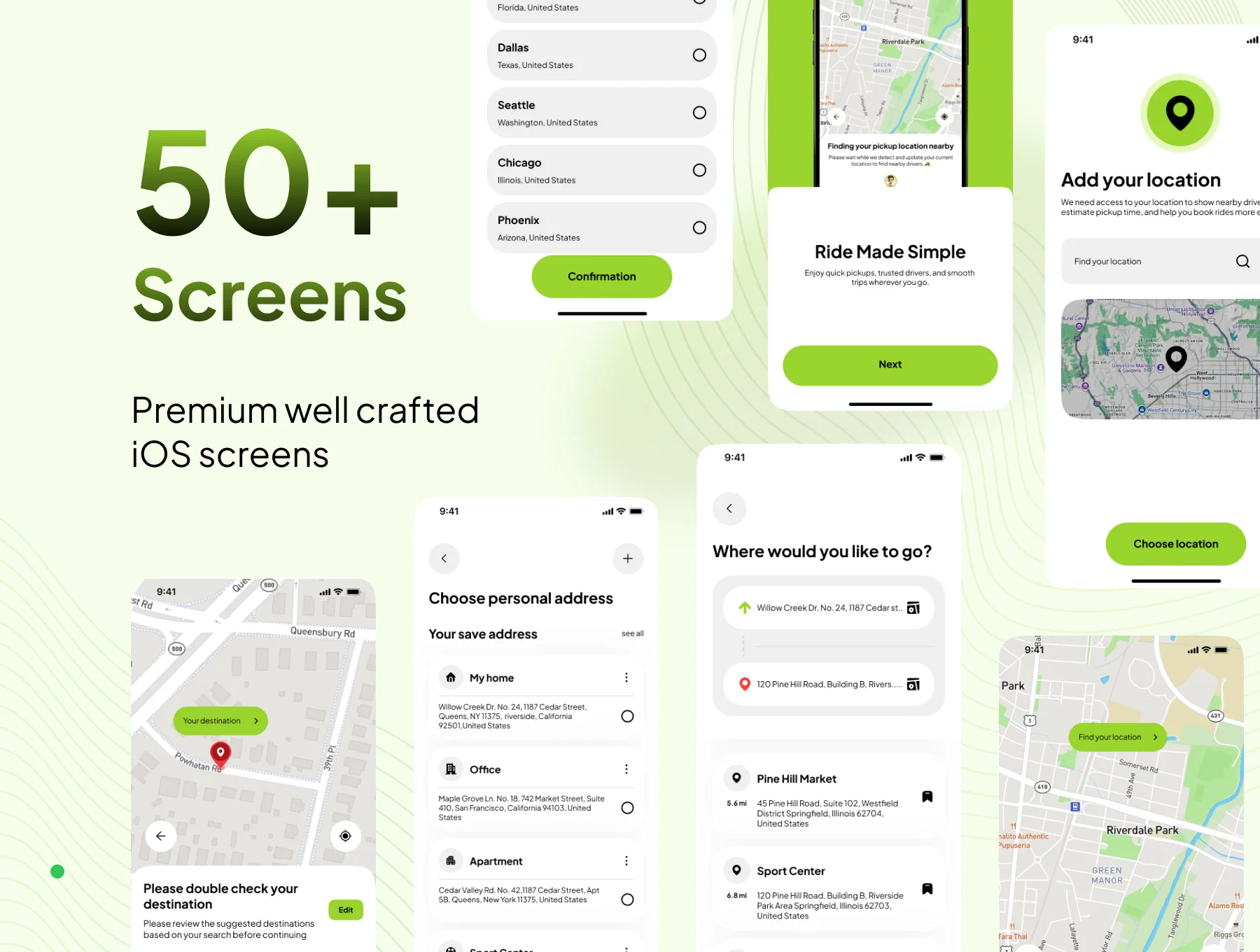 Gomobi – Smart Ride Booking Service App UI Kit 2